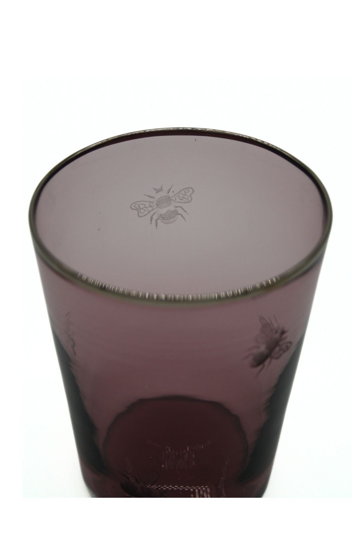 Vaso Glass- Bee engraving