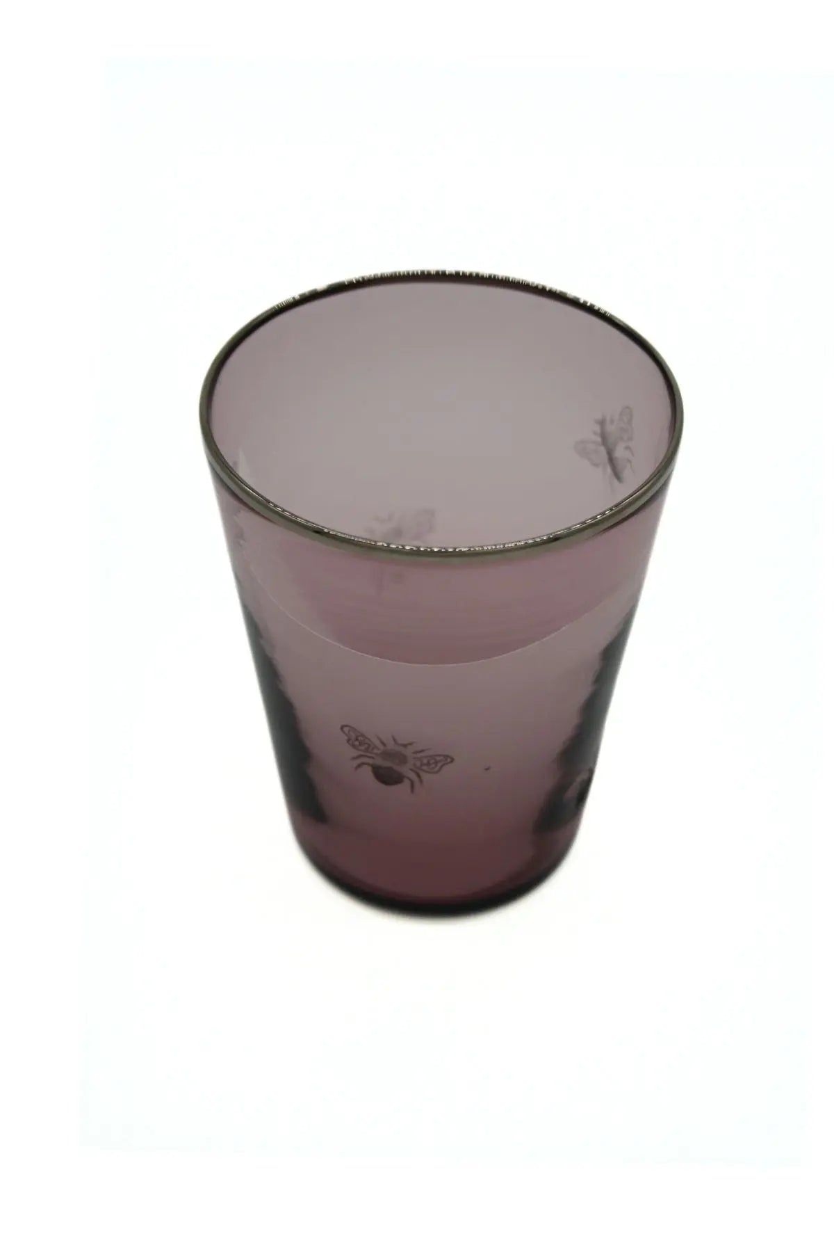 Vaso Glass- Bee engraving Giberto