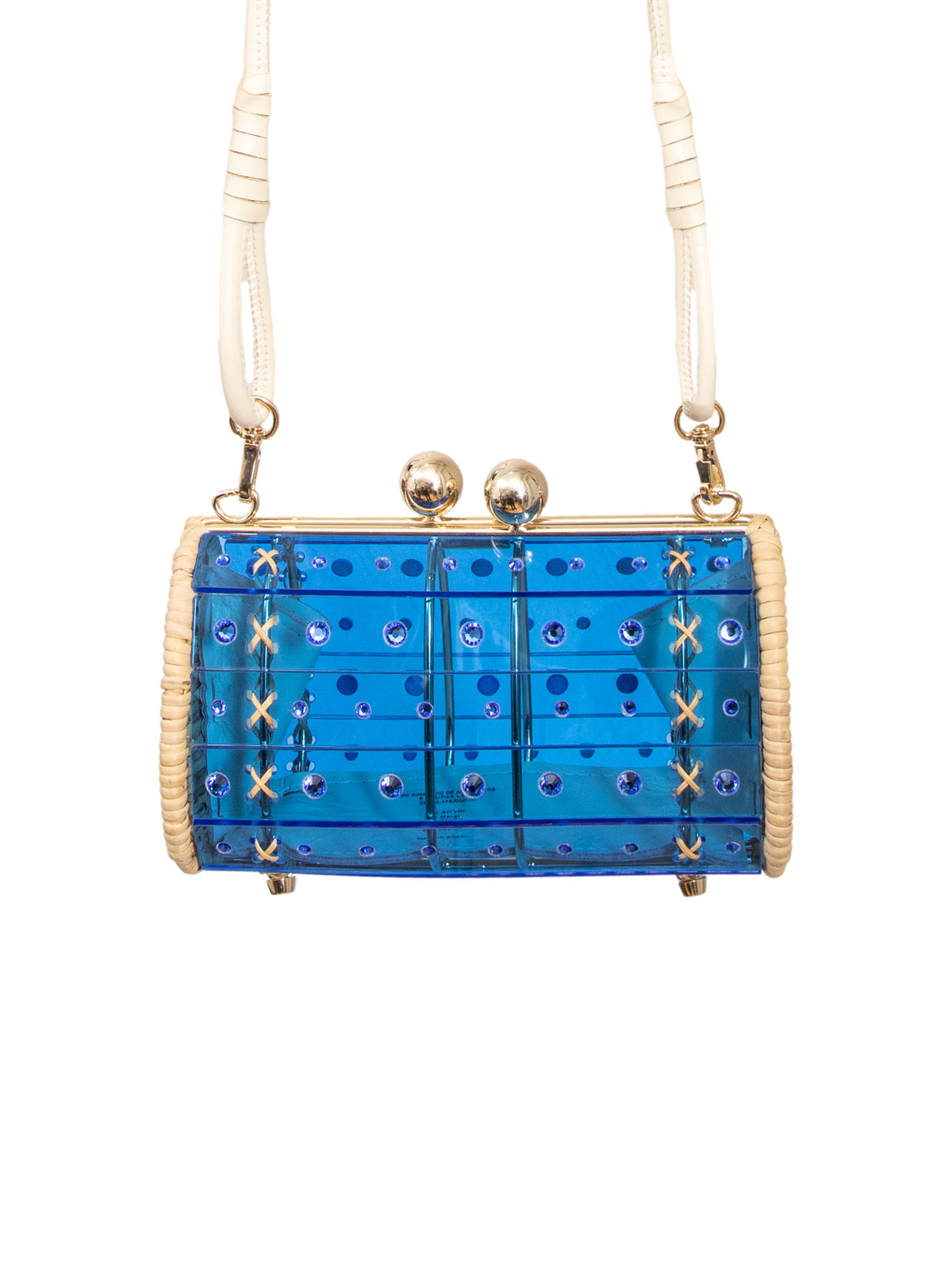 Clutch Strass Azul