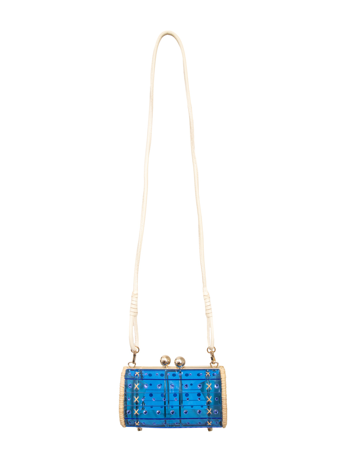 Clutch Strass Azul