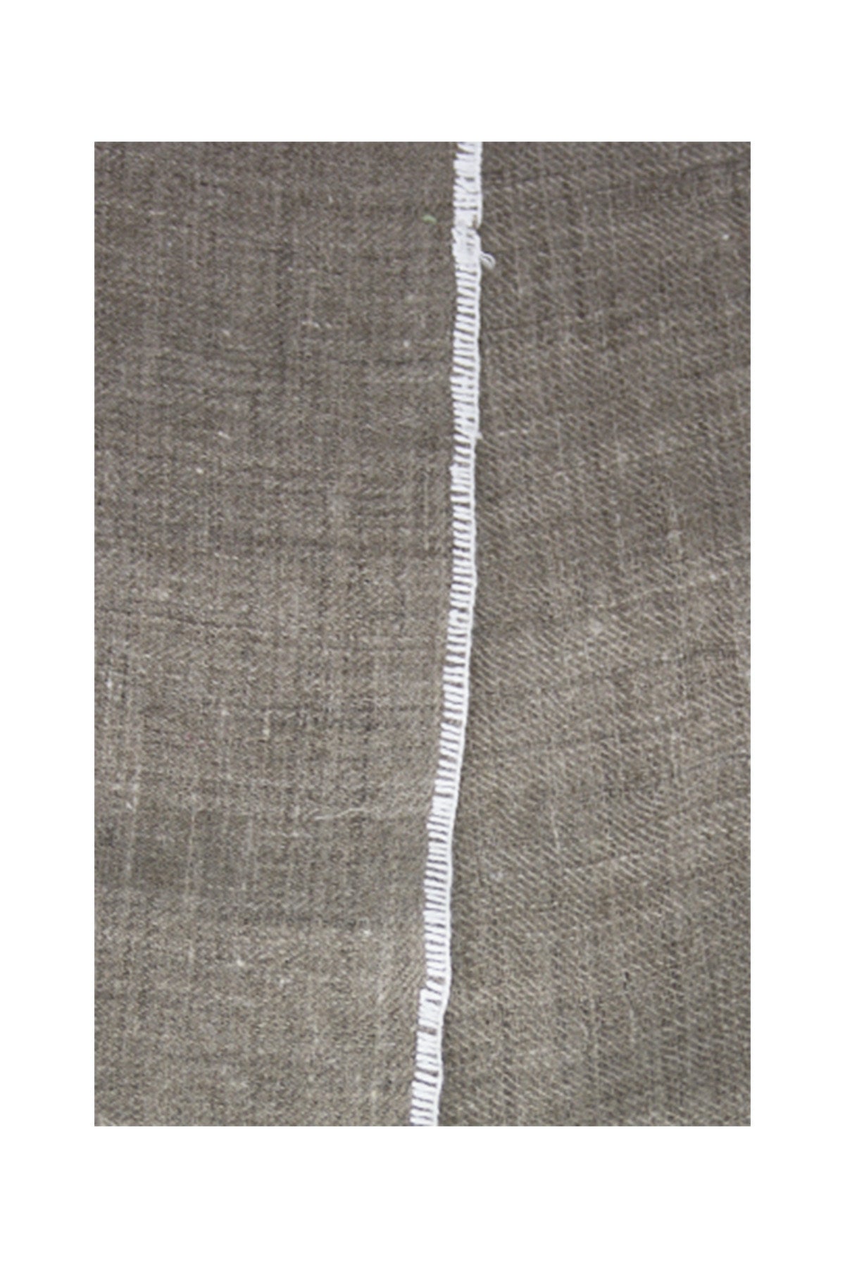 Classic Embroidered Edge Cashmere Pashmina Shawl - Natural / White