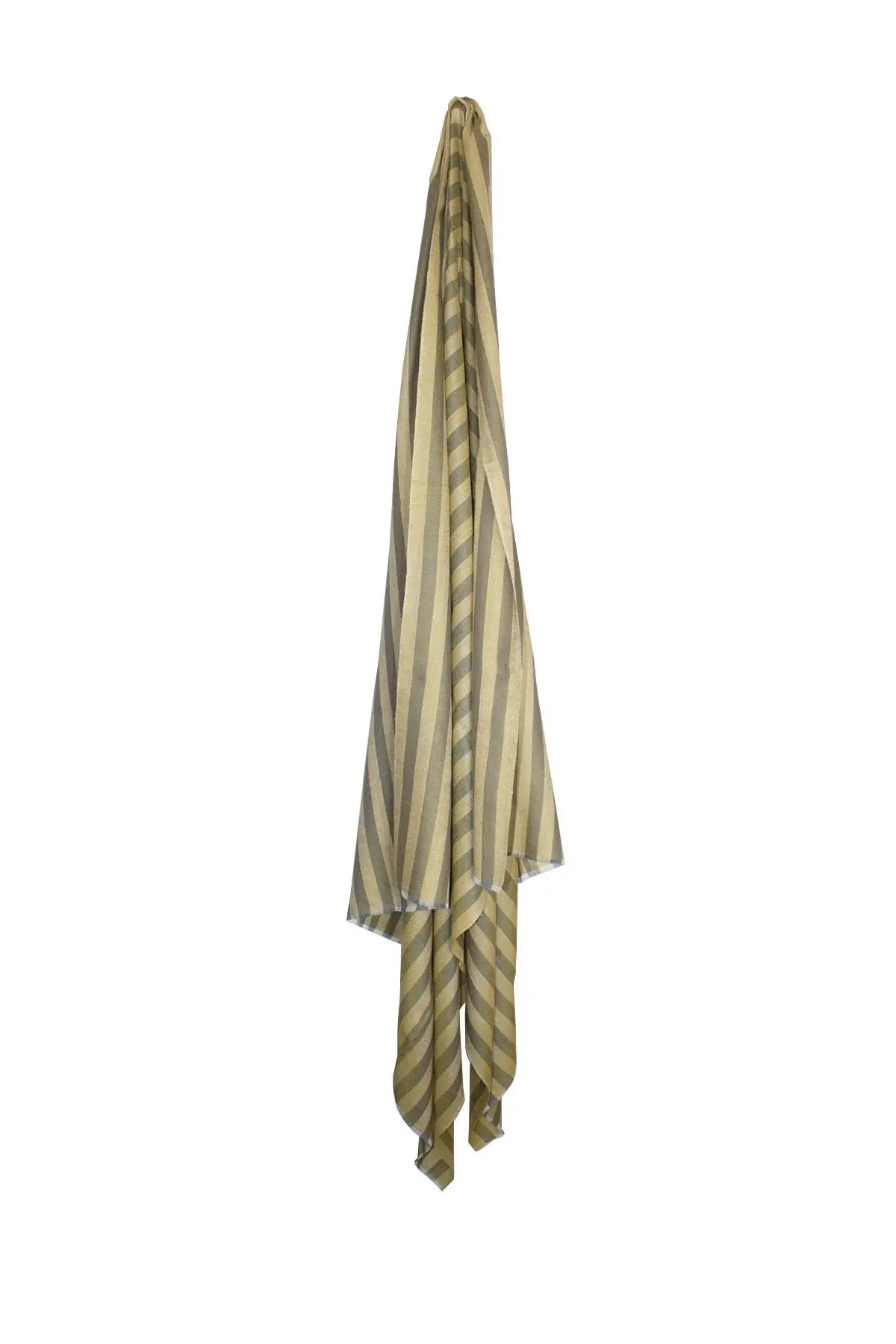 Multi Stripe Pashmina Shawl- Cafe Au Lait Debonnaire