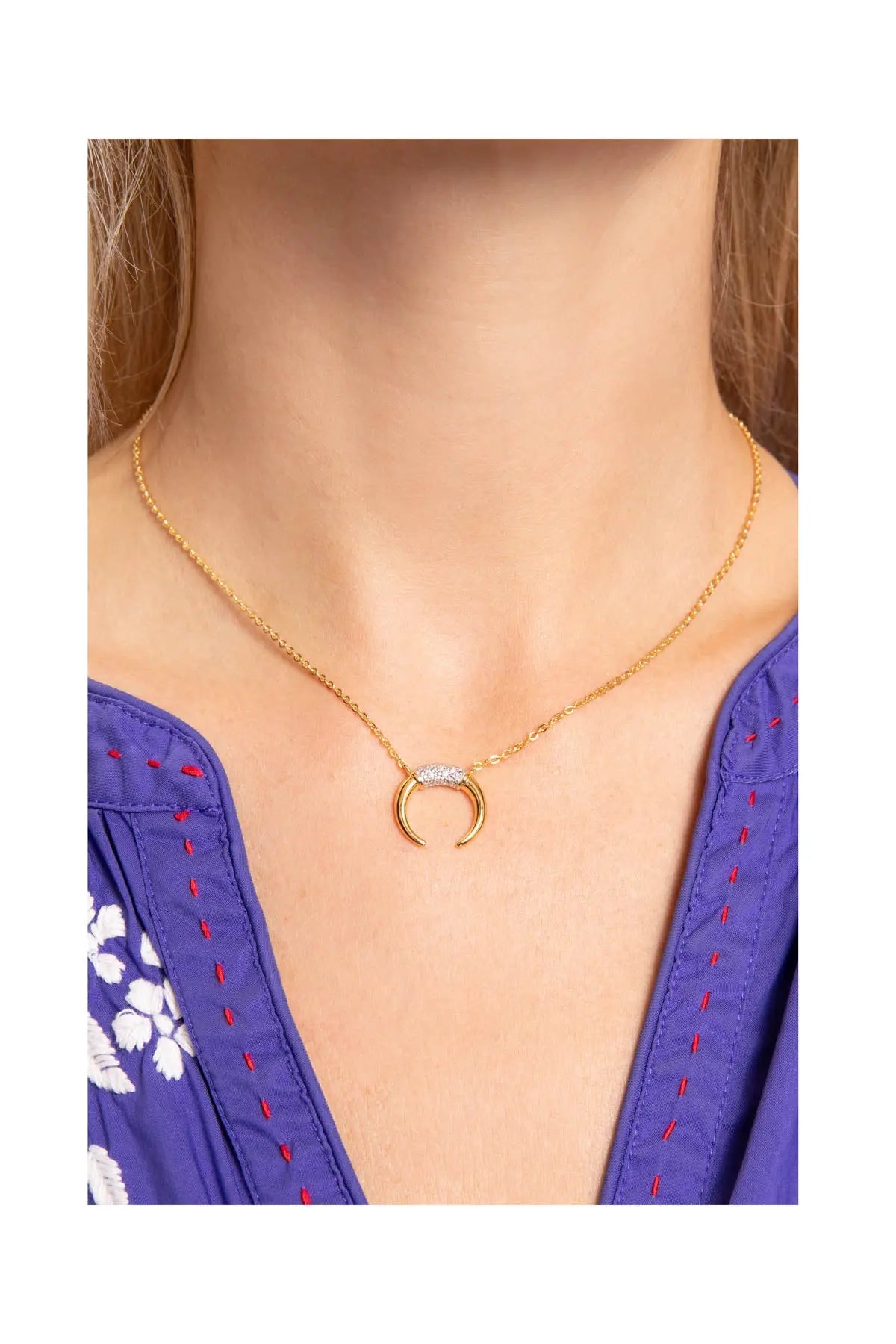 Fallen Moon Necklace Sophie Lis