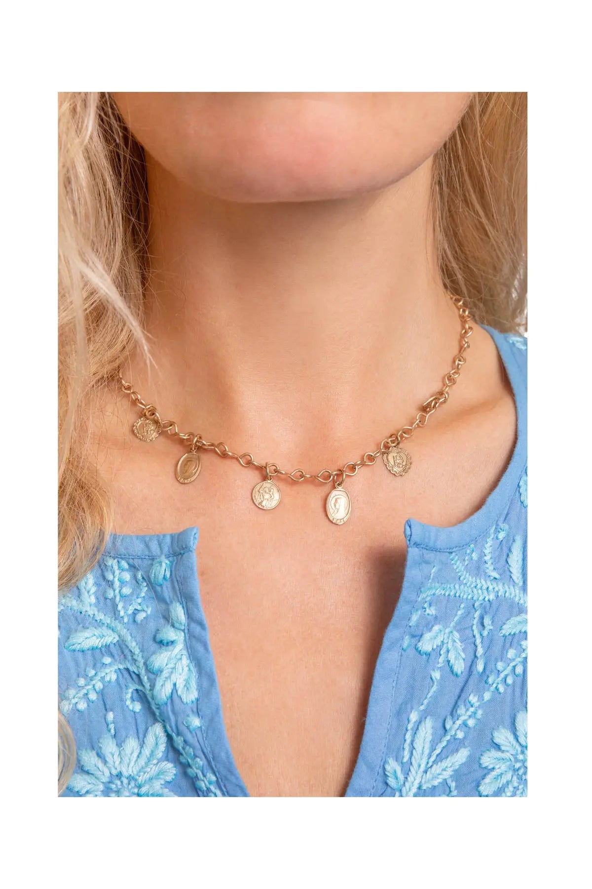 Medallion Infinity Charm Necklace Tara Turner