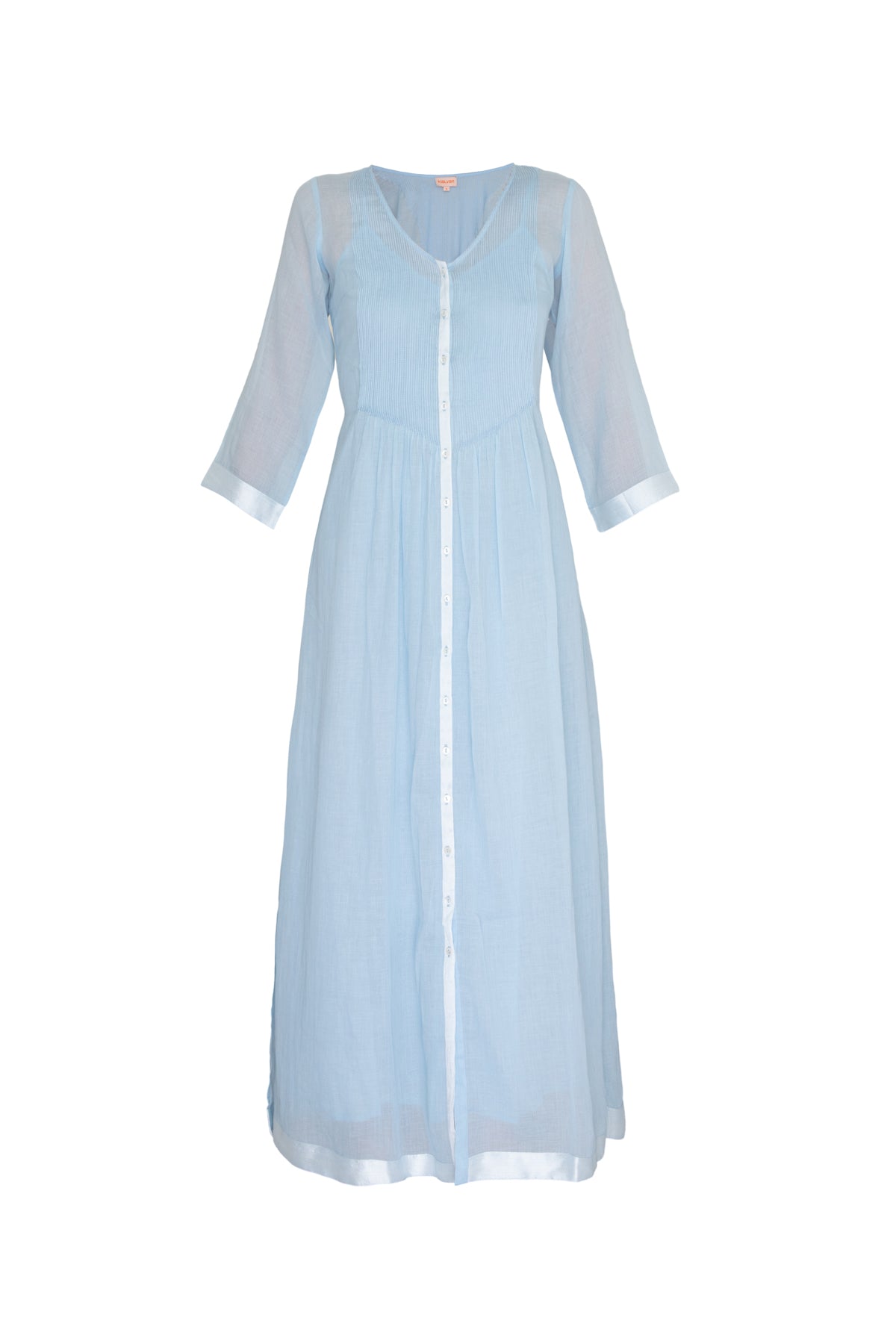 Diego Dress - Baby Blue Cotton