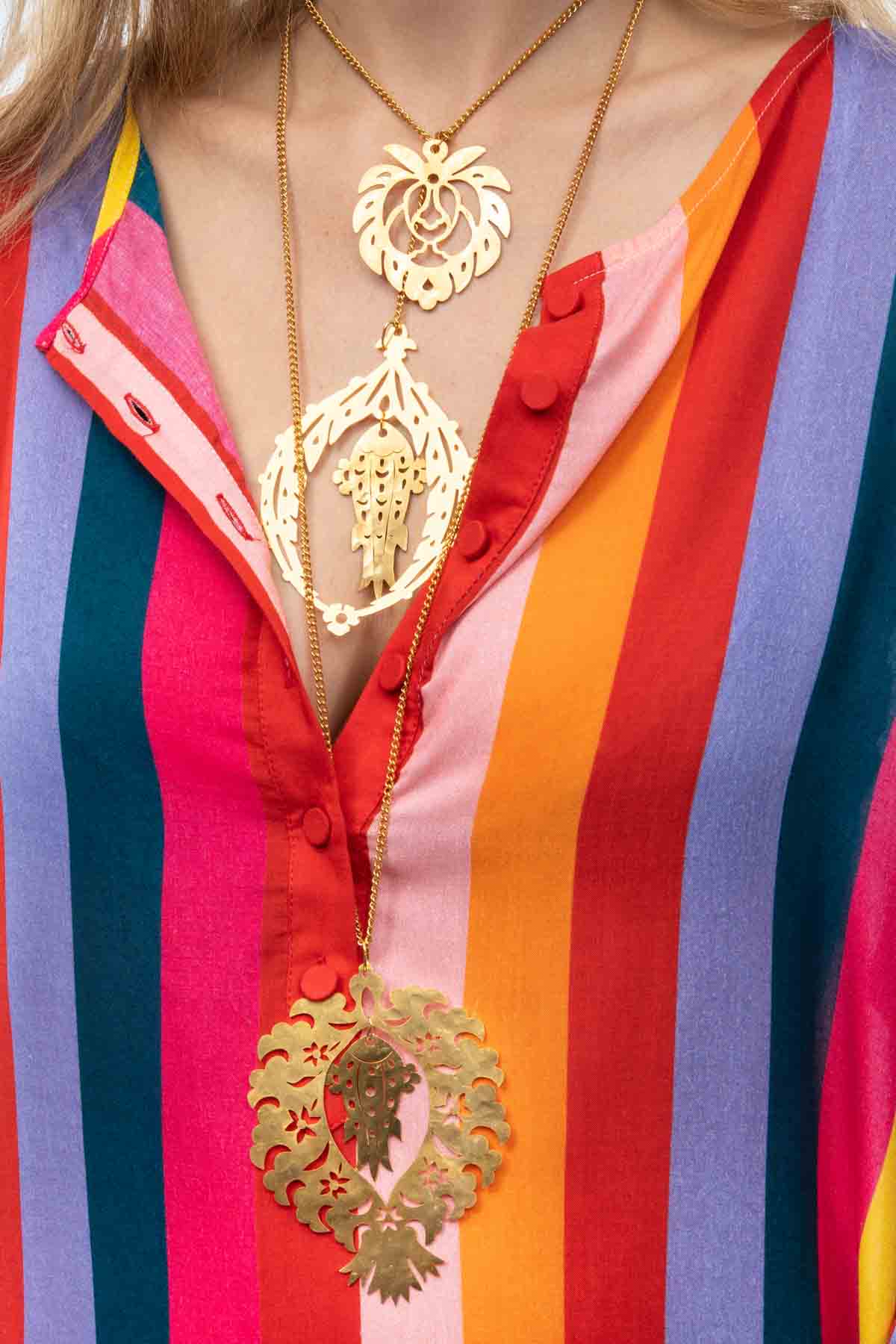Gold Ottoman Necklace Nada Zeineh