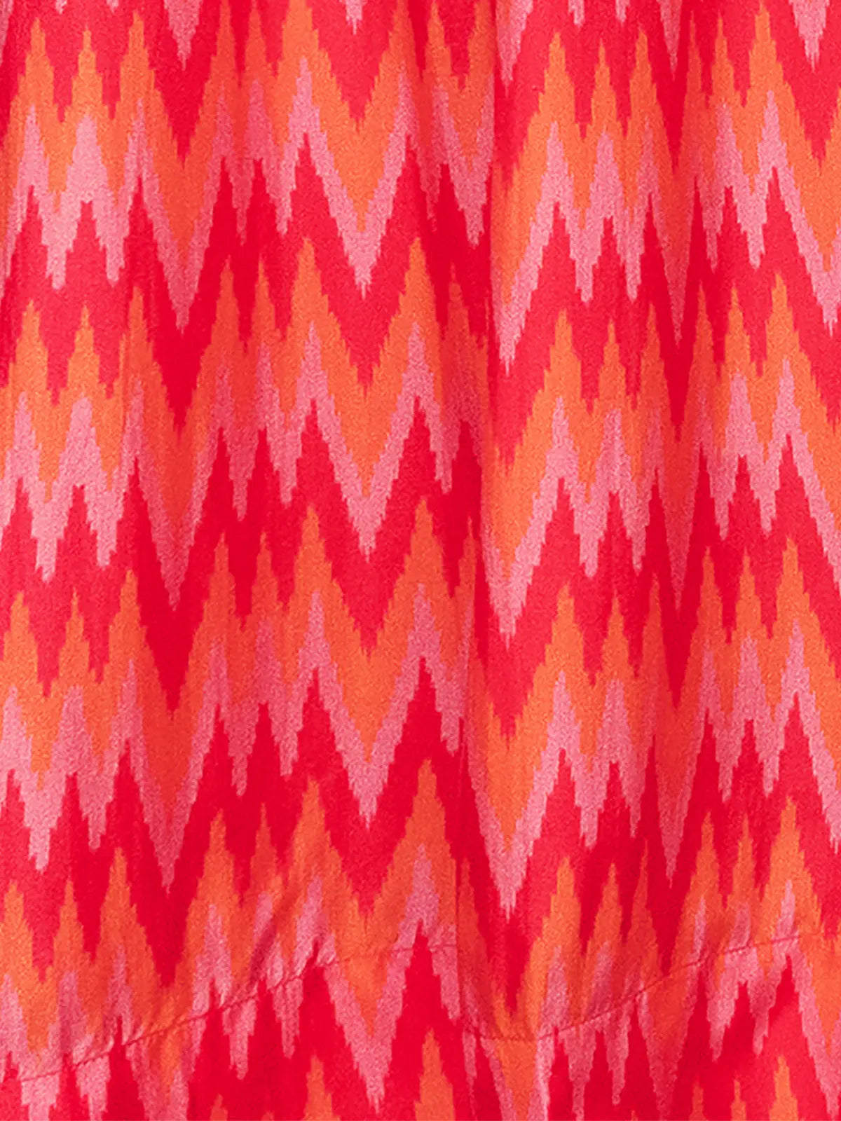 Heidi Silk Dress - Orange Ikat Kalyan