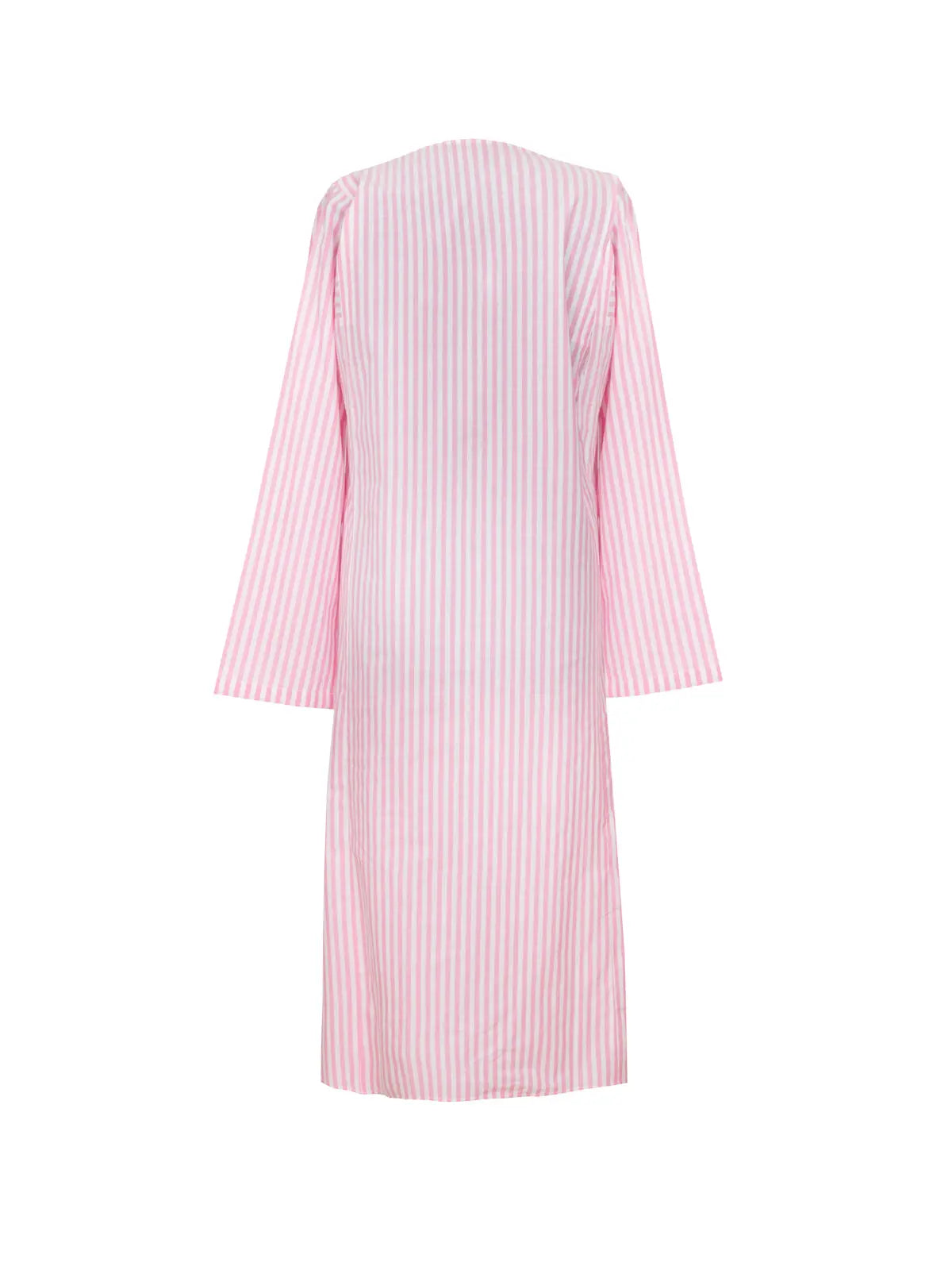 Lulu Cotton Dress - Pink Stripe Debonnaire