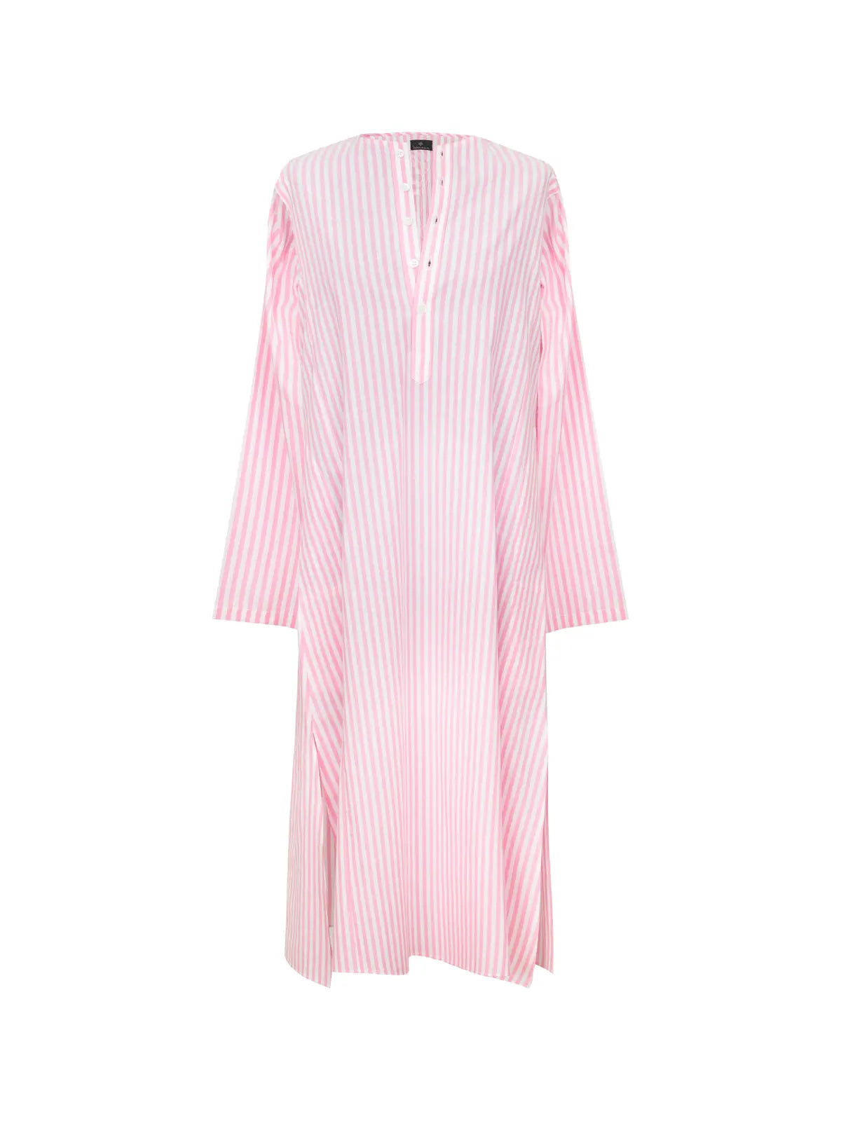 Lulu Cotton Dress - Pink Stripe Debonnaire