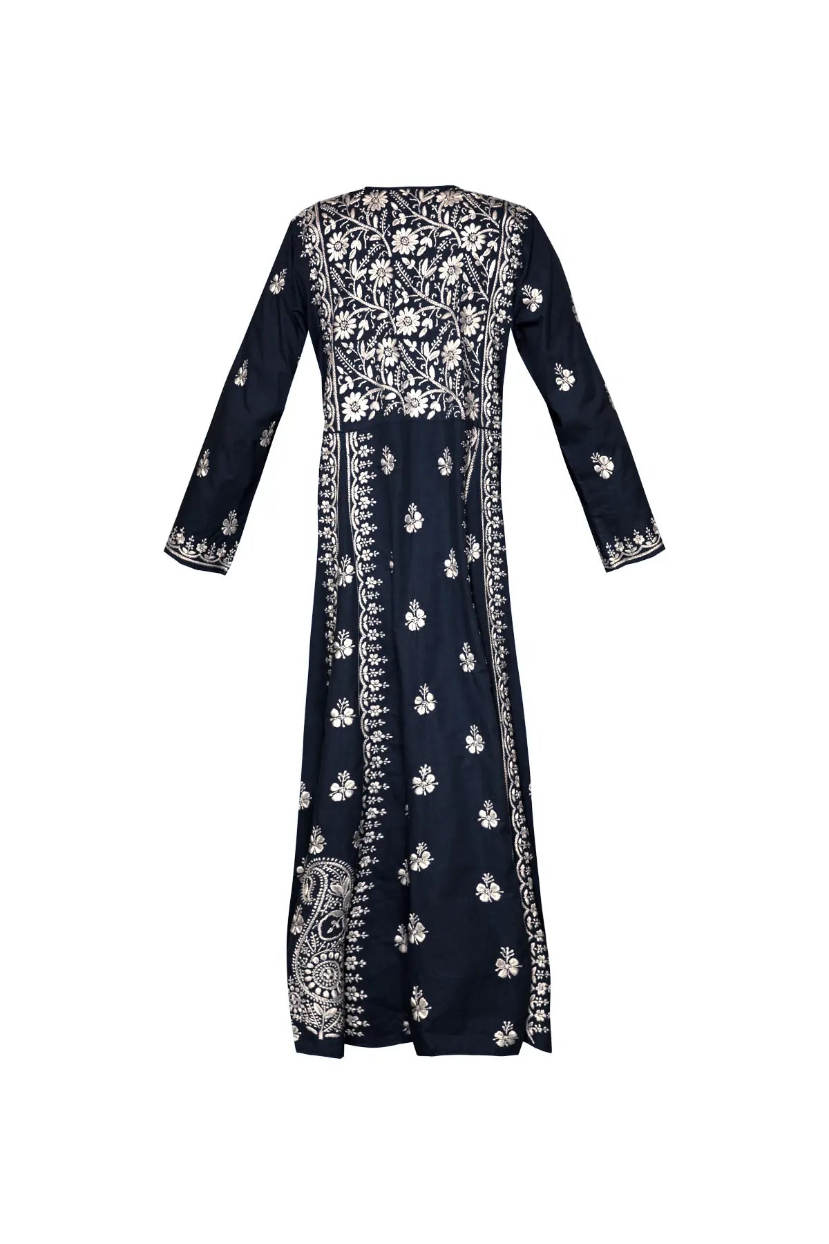 Cotton Embroidered Dress - Indigo Debonnaire