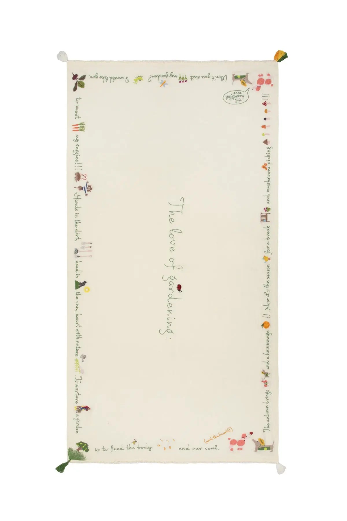 Gardening Shawl - Off White The Holy Goat