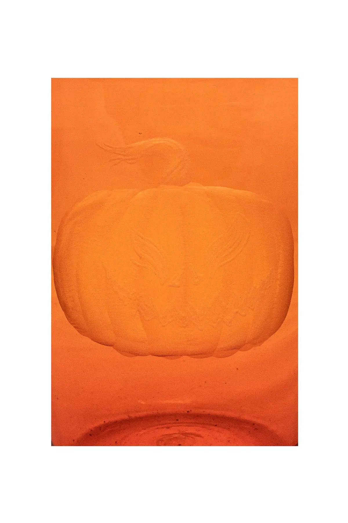 Vaso Glass- Pumpkin engraving Giberto