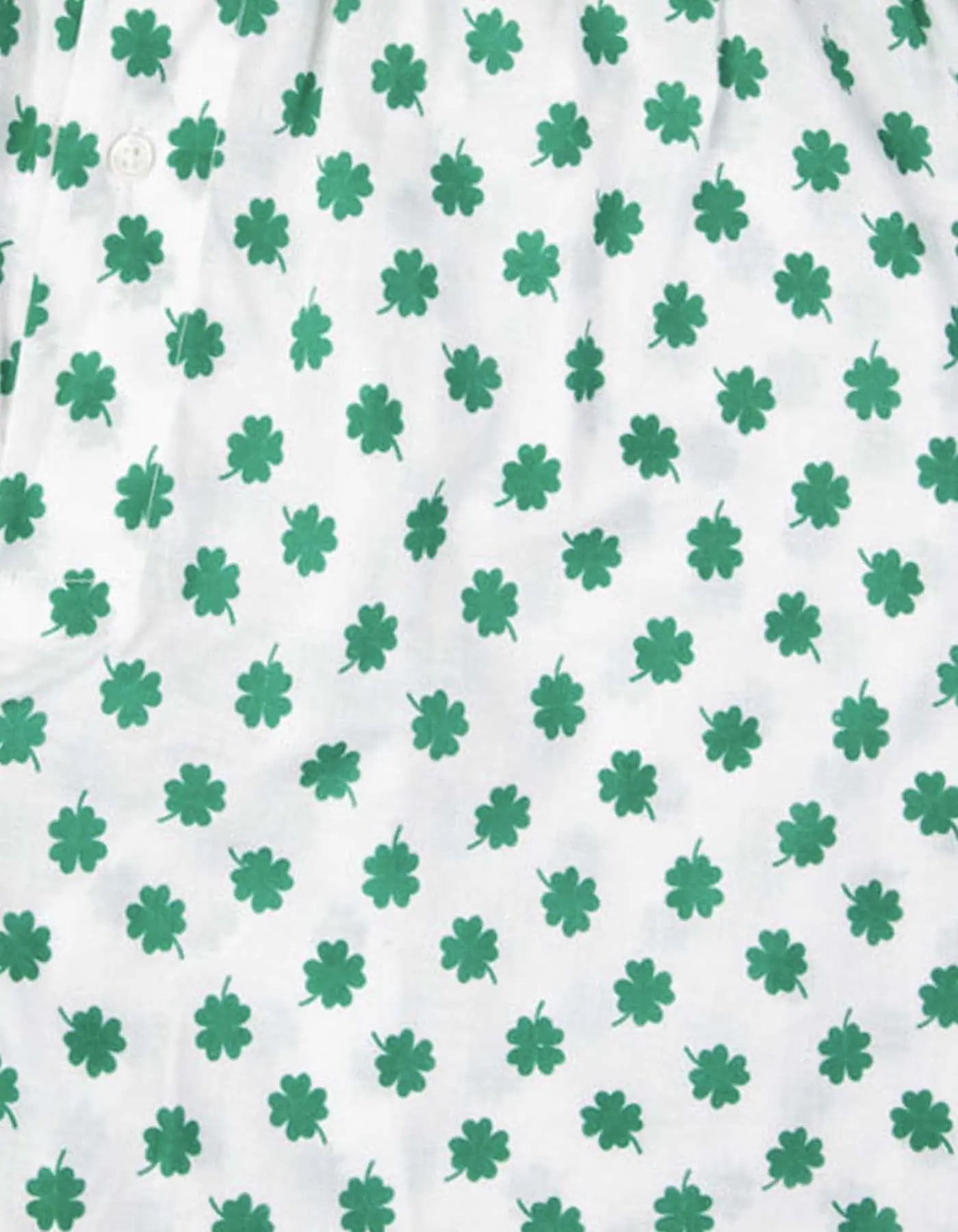 Men's Boxers - Green Lucky Clover Print Debonnaire
