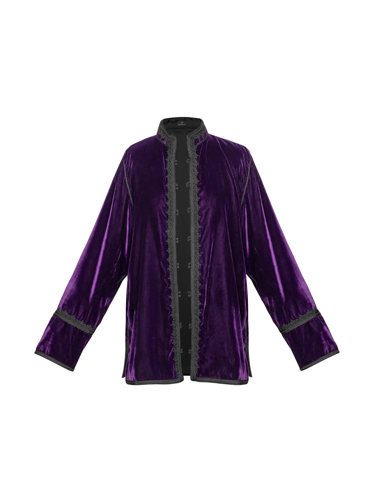 Men's Moroccan Velvet Jacket - Purple Aya