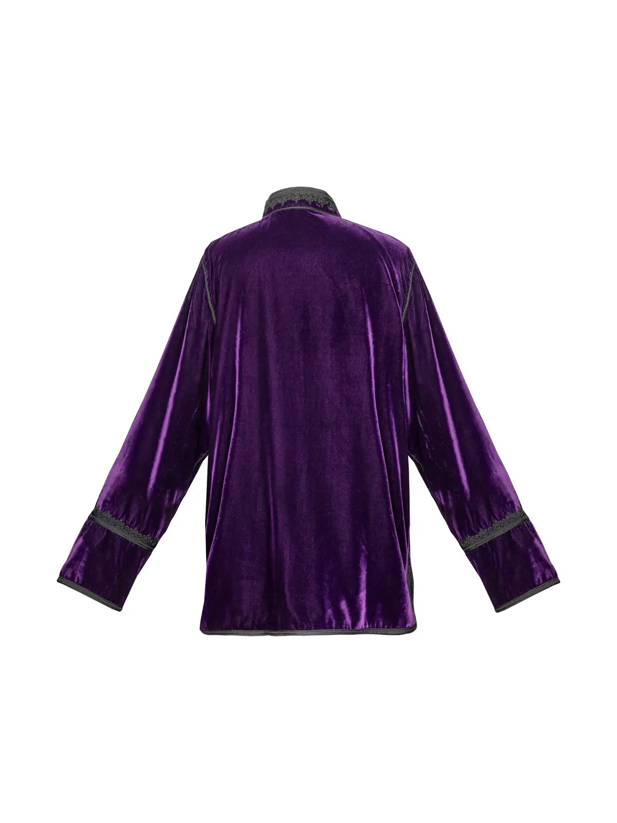 Men's Moroccan Velvet Jacket - Purple Aya