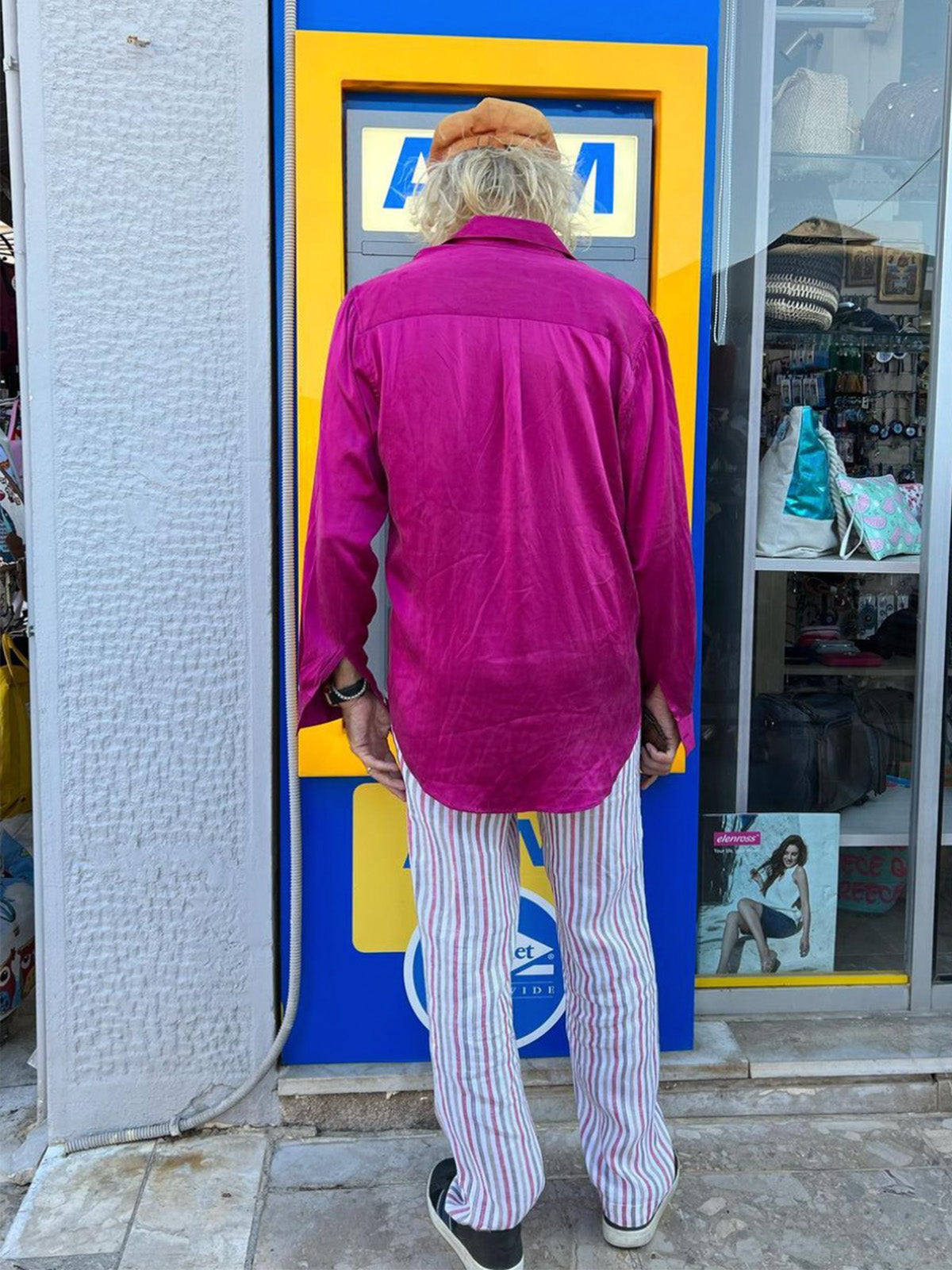 Men's Silk Shirt - Cardinal Pink