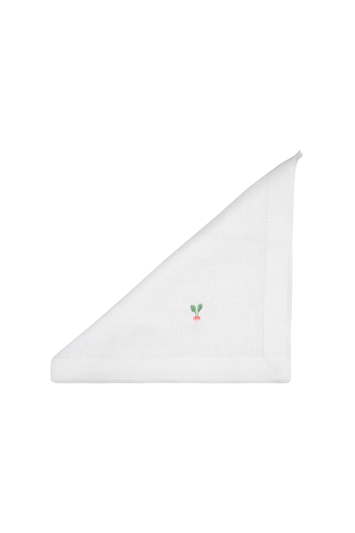Embroidered Linen Napkins - Mixed Vegetables