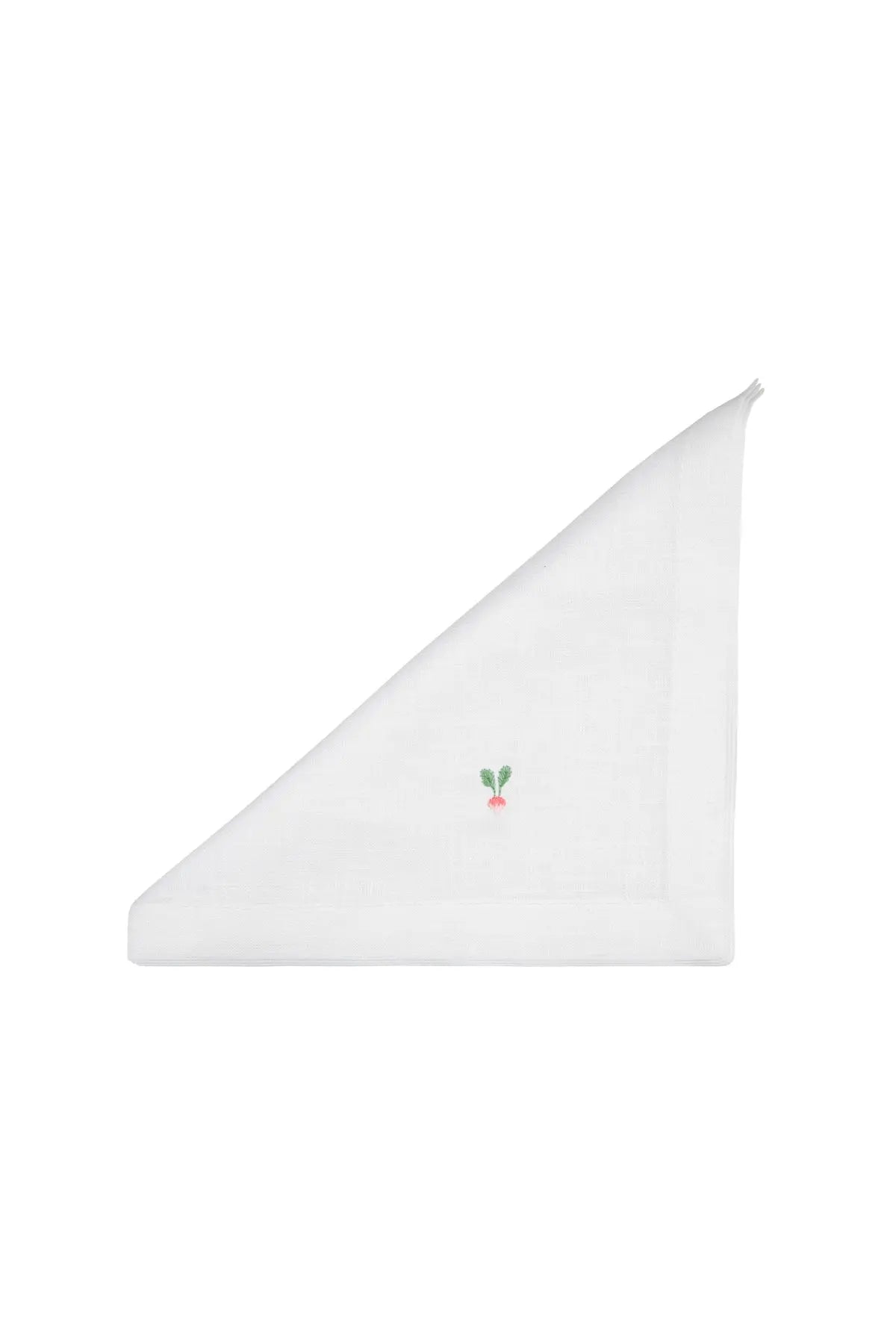 Embroidered Linen Napkins - Mixed Vegetables Sew Bella