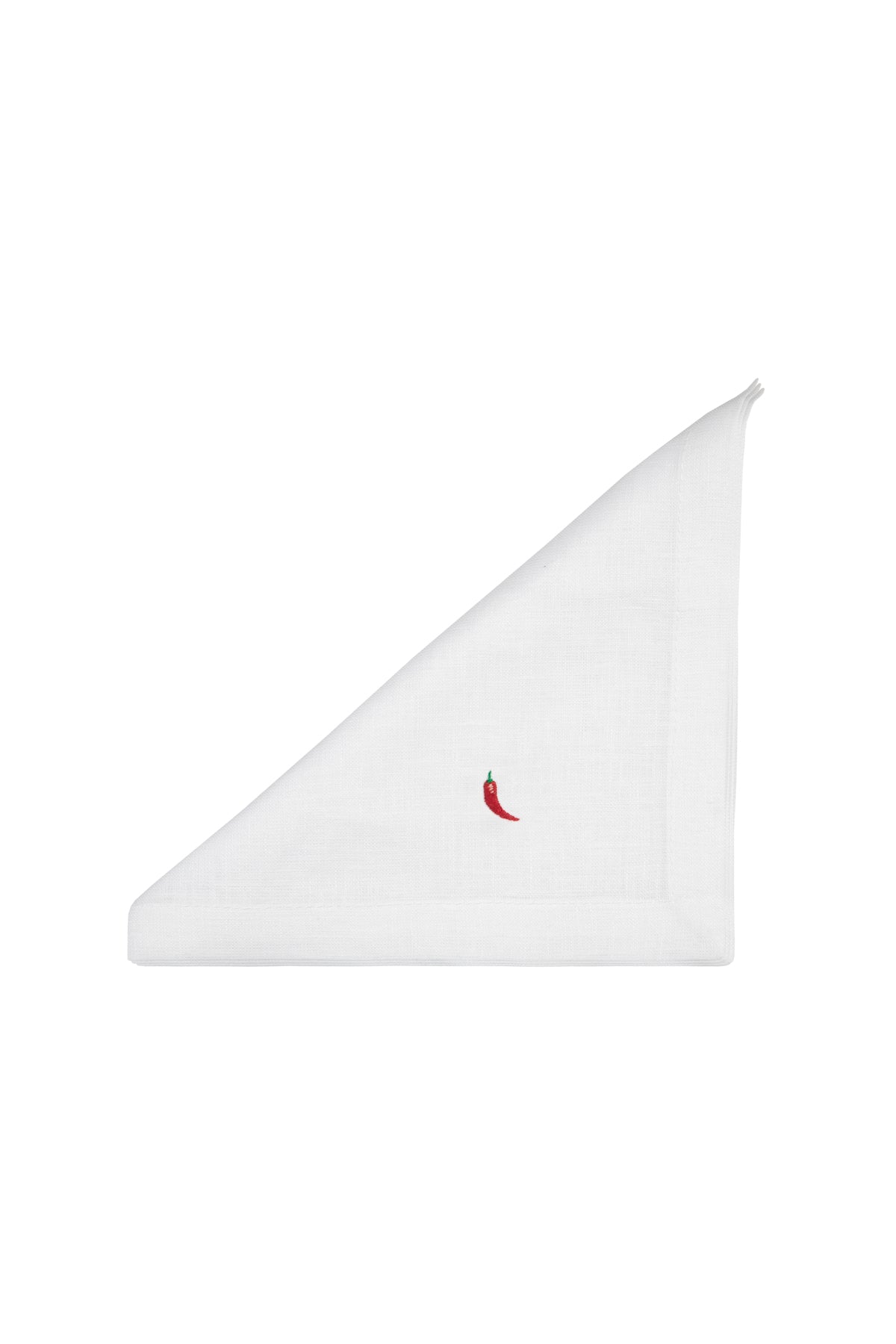 Embroidered Linen Napkins - Mixed Vegetables