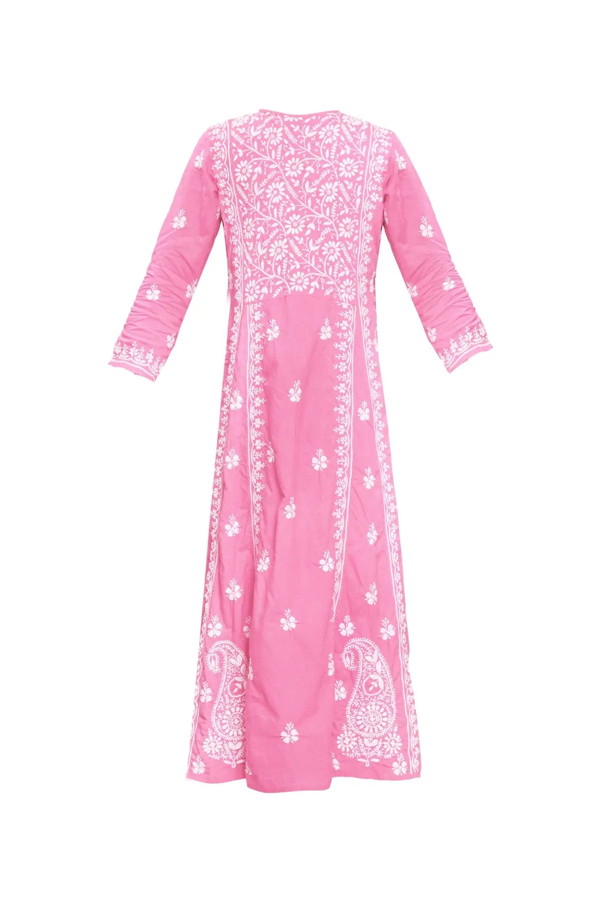 Cotton Embroidered Dress - Soft Pink Debonnaire