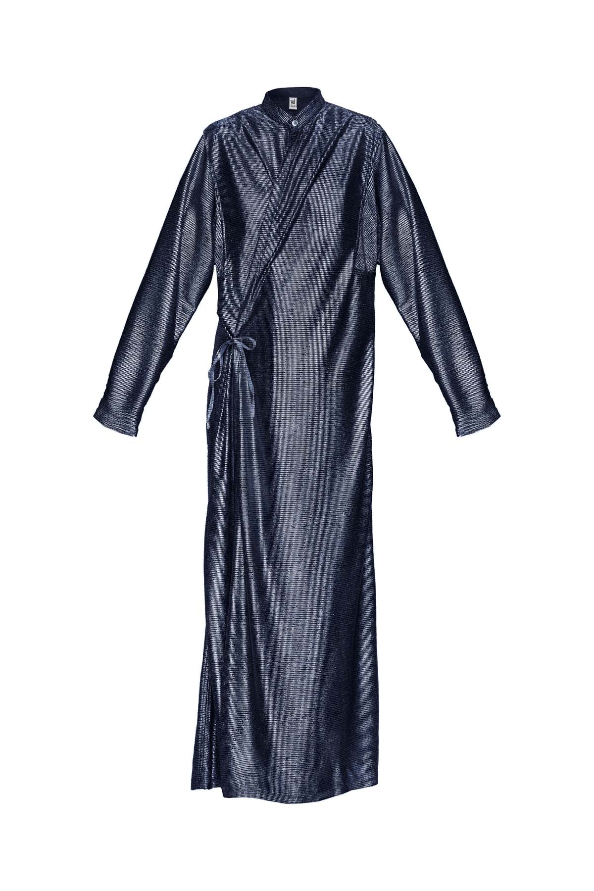 Metallic Lurex Cover up - Midnight Blue