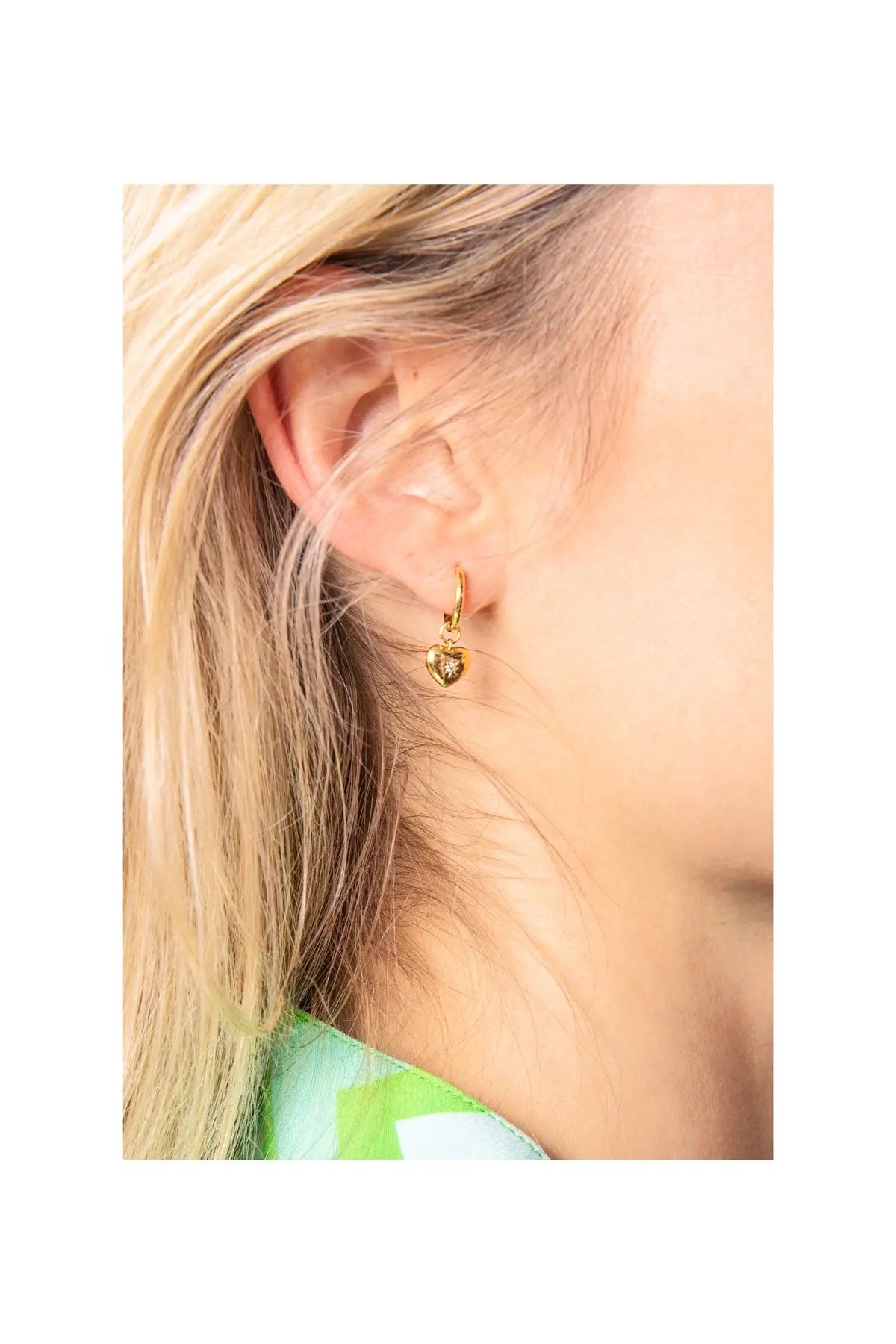 Celestial Heart Hoop Earrings Sophie Lis