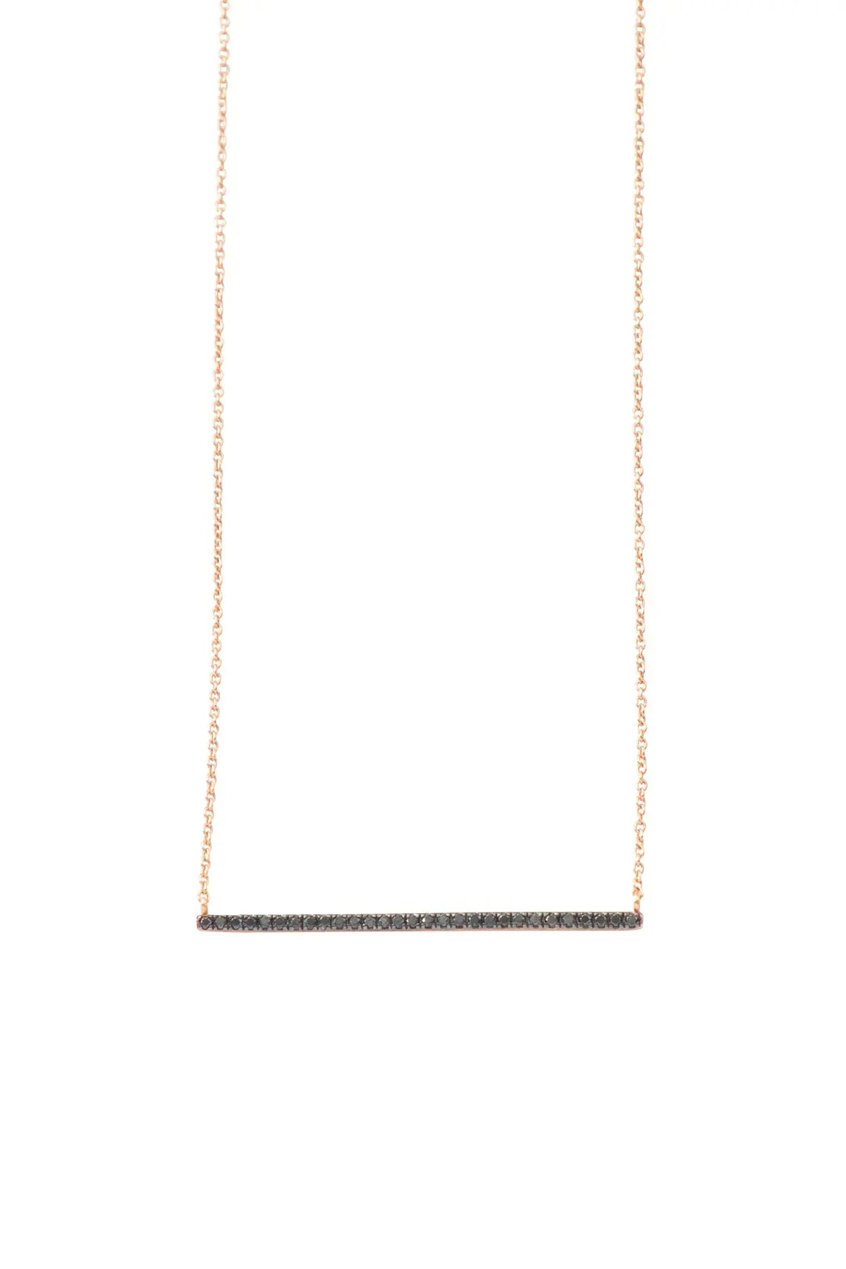 Black Diamond Bar Necklace Diane Kordas