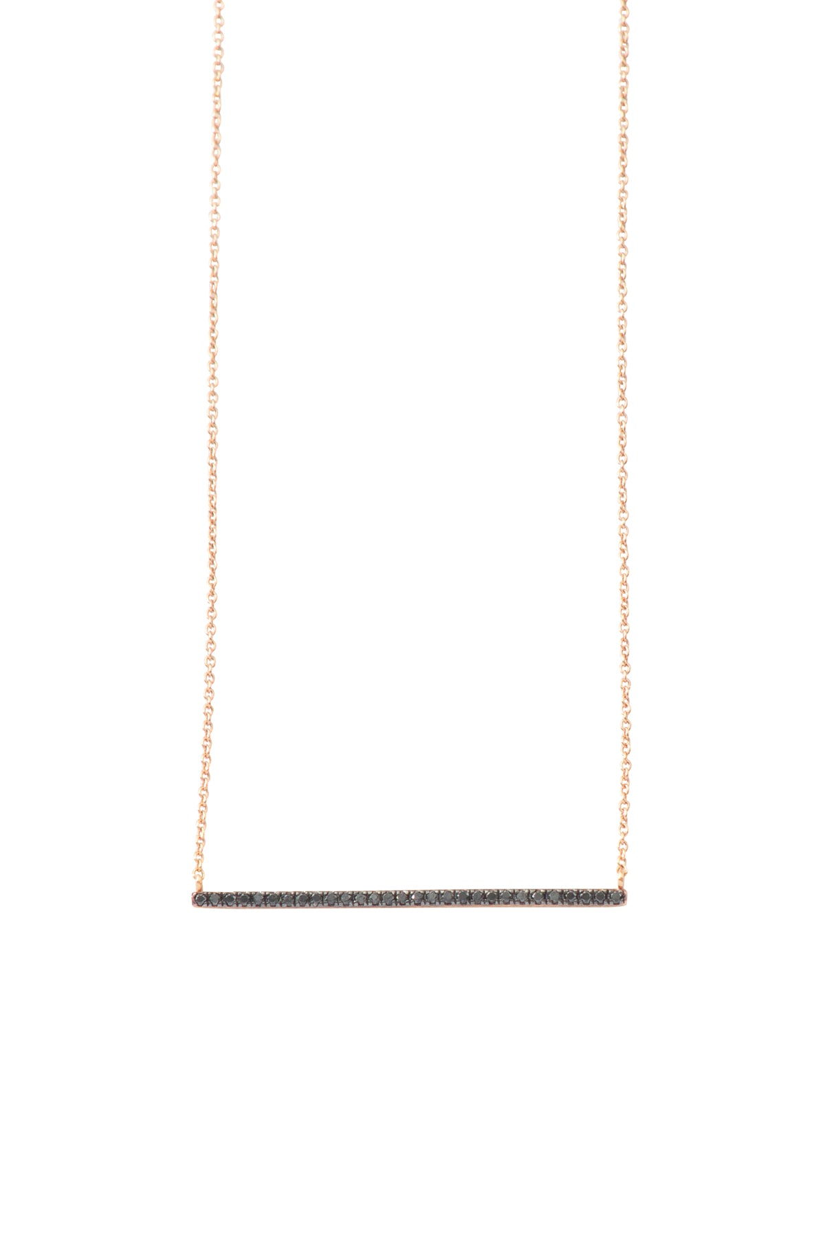 Black Diamond Bar Necklace