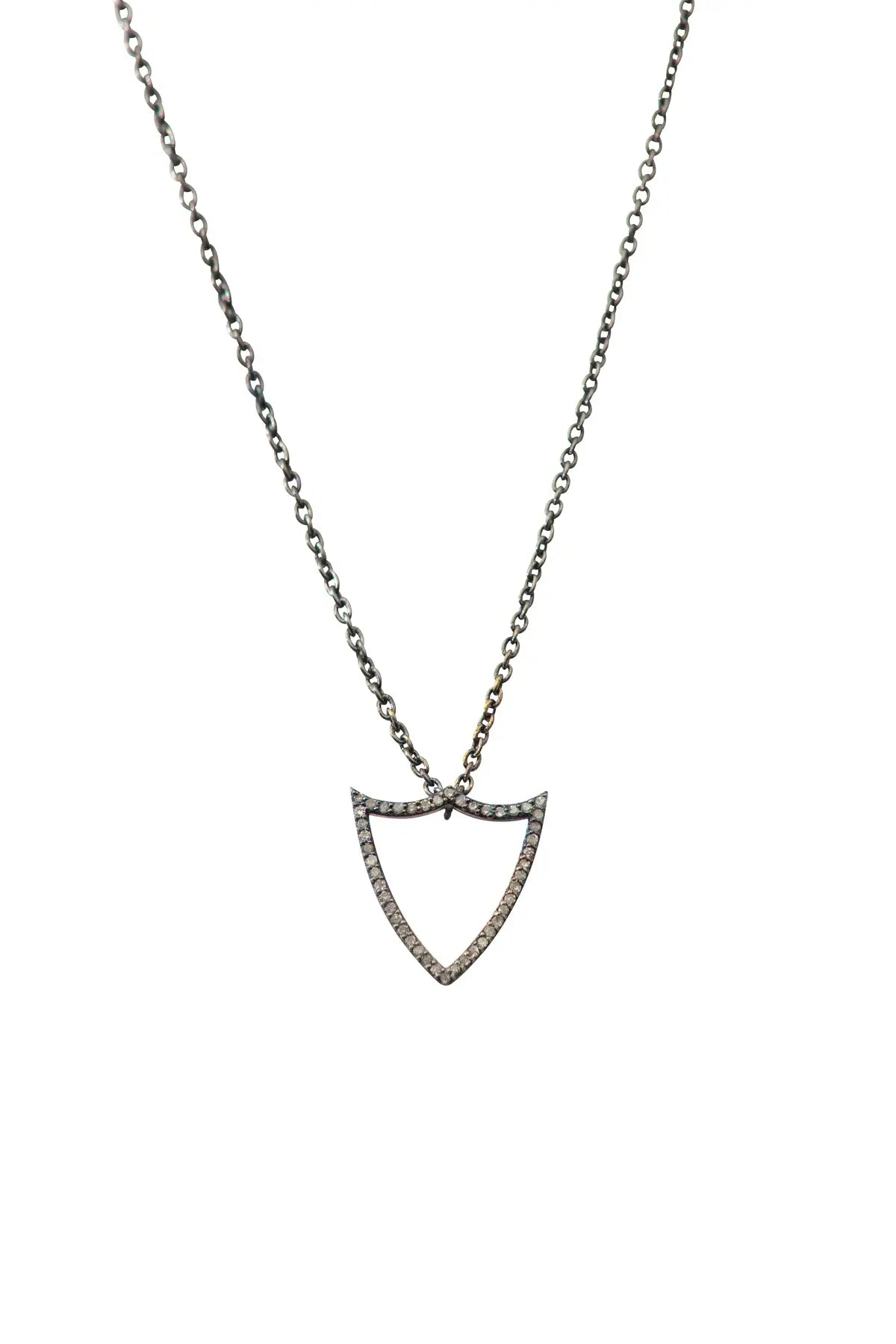 Chevron Shield Necklace Jade Jagger