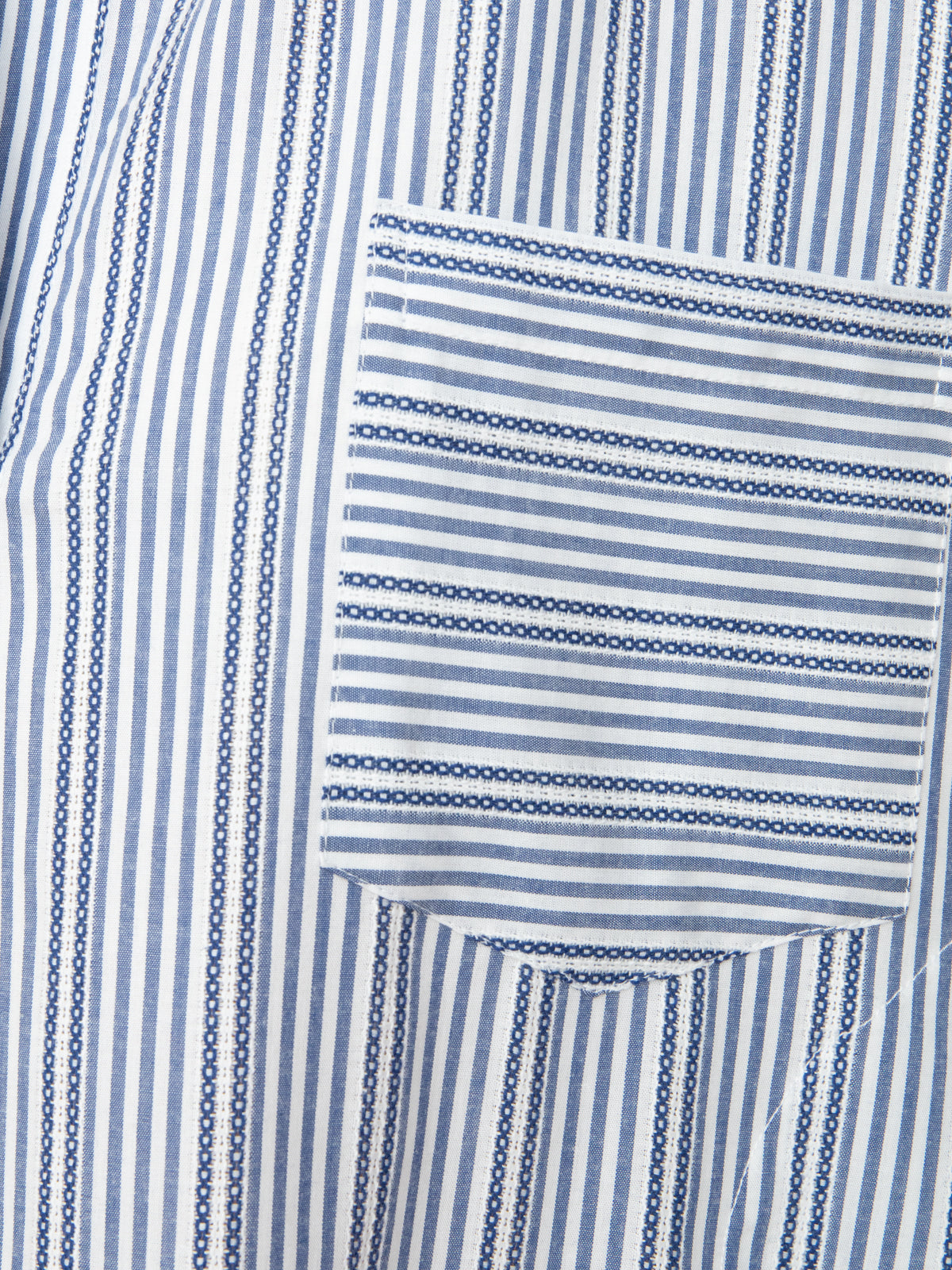 Womens Moroccan Abaya Kaftan - Blue White Stripe on Stripe