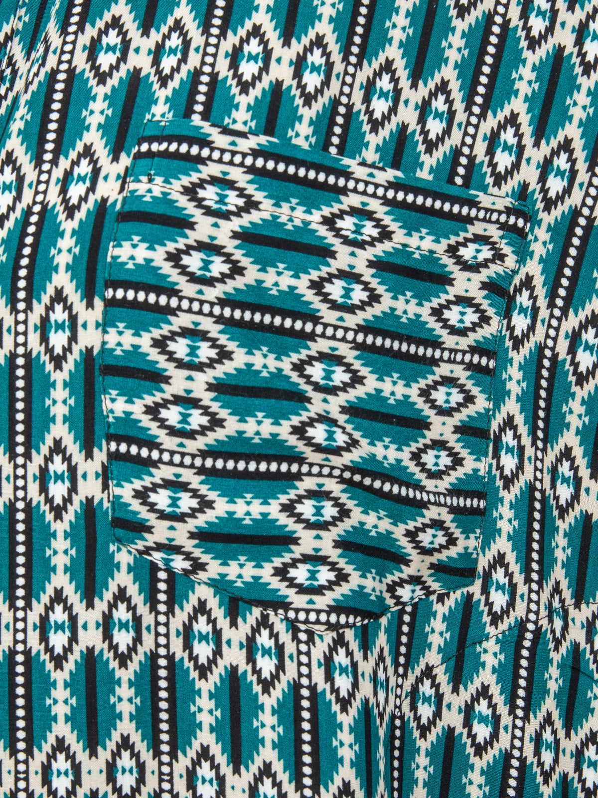 Women's Moroccan Abaya Kaftan - Green Ikat