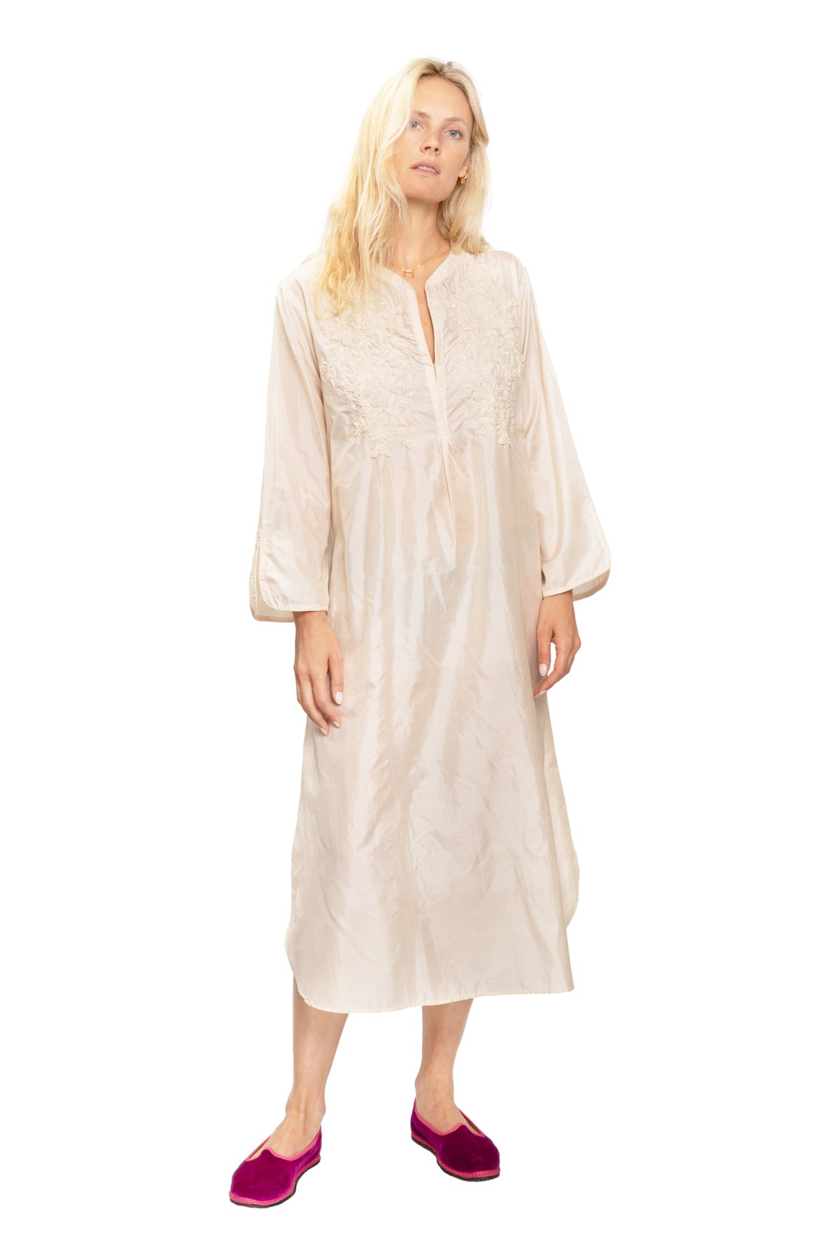 Silk Kaftan 50'S Dress