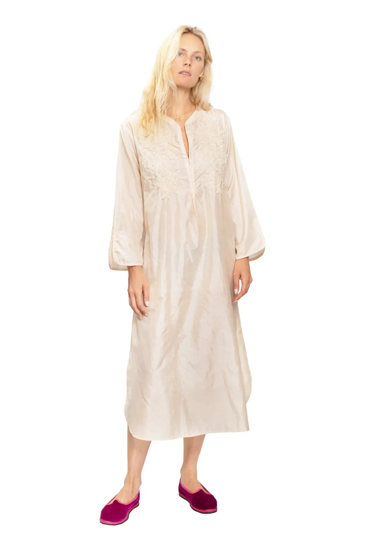Silk Kaftan 50'S Dress Ahilaya