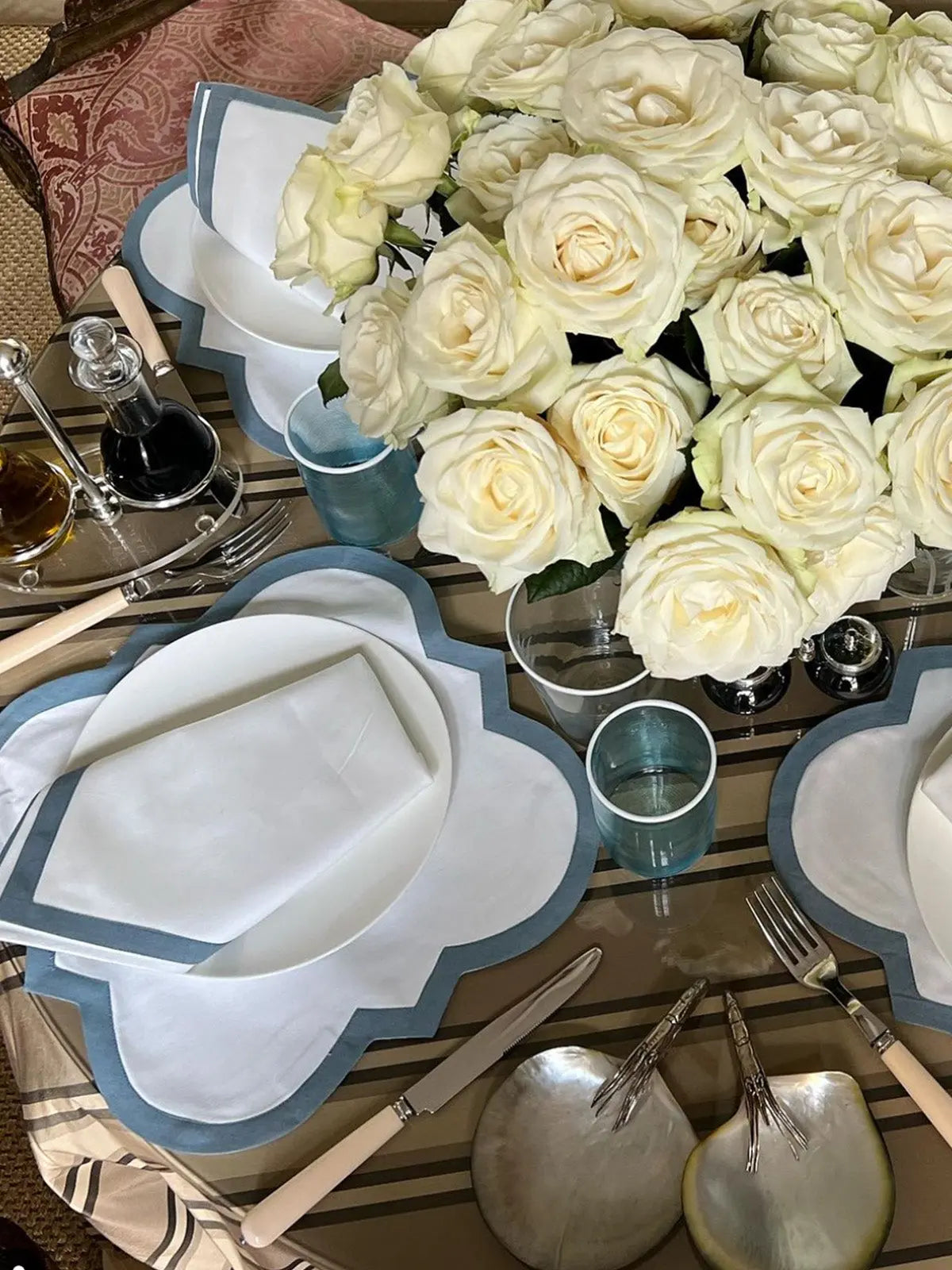 Palladio Napkin (Set of 4)- Light Blue Palladio