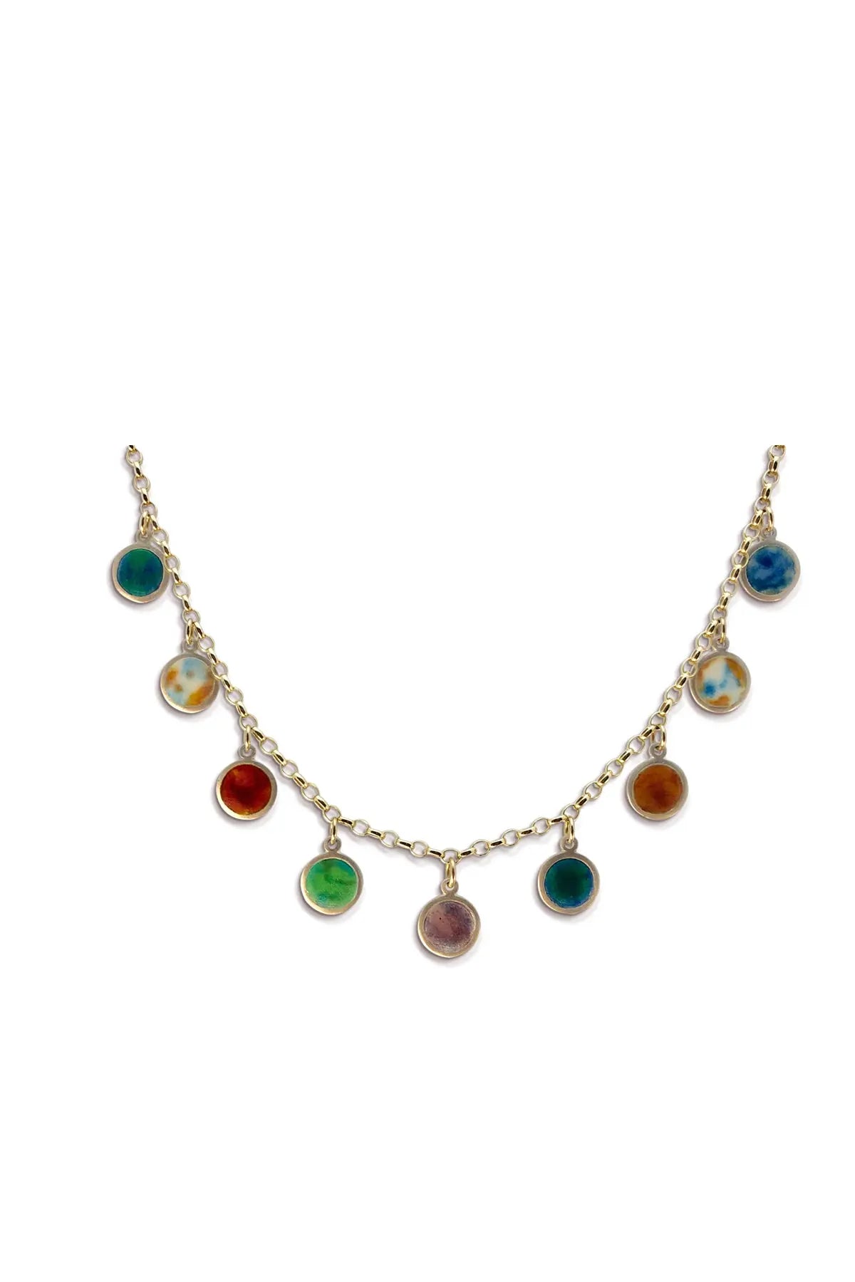 Enamel Medallion Necklace Tara Turner