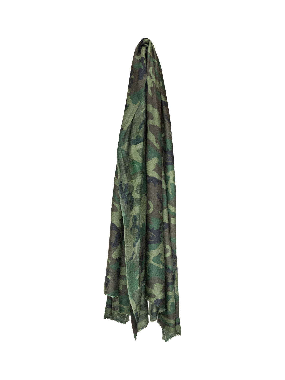 Camouflage Pashmina Shawl - Green