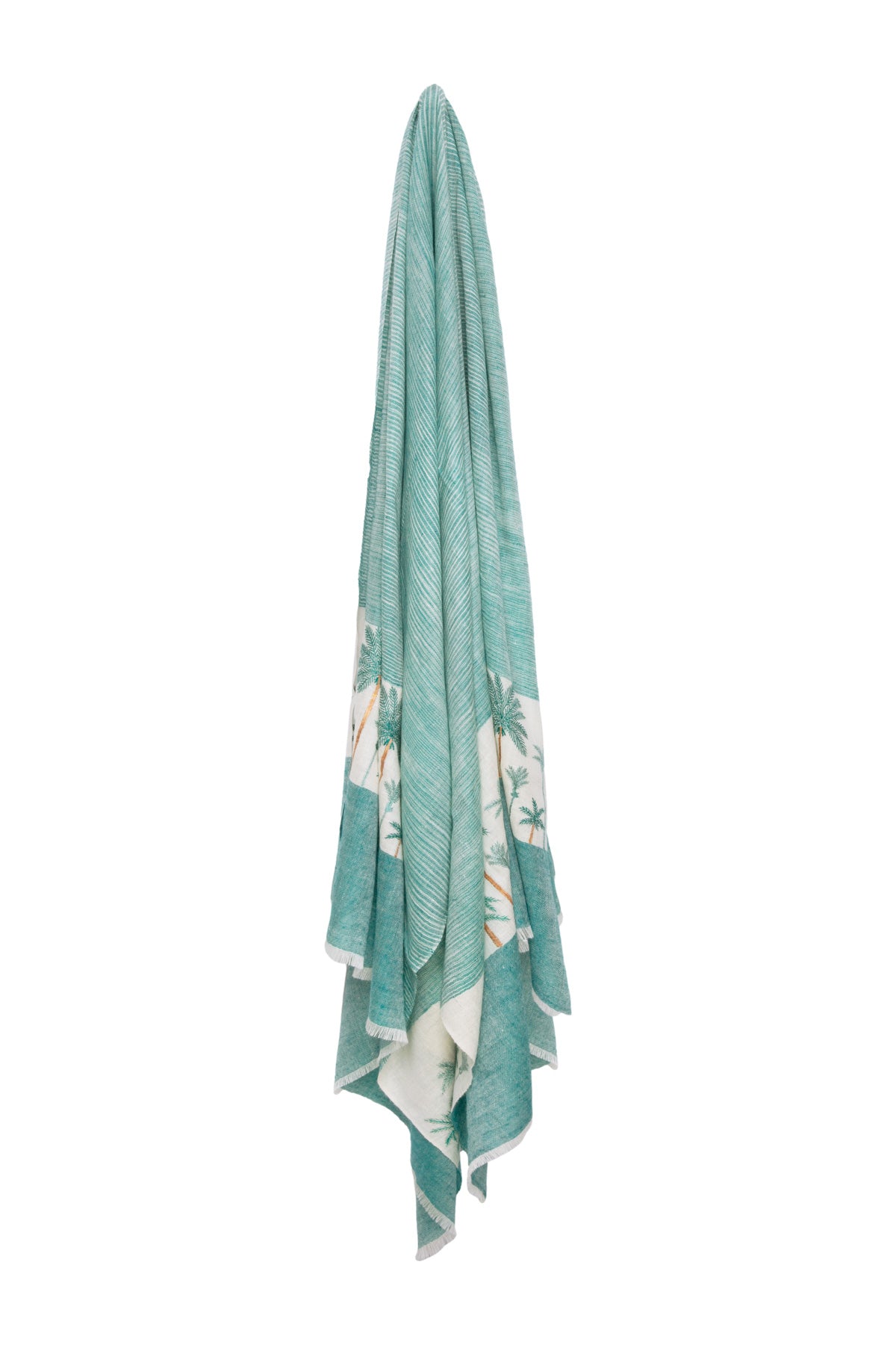 Palm Pashmina Shawl - Green