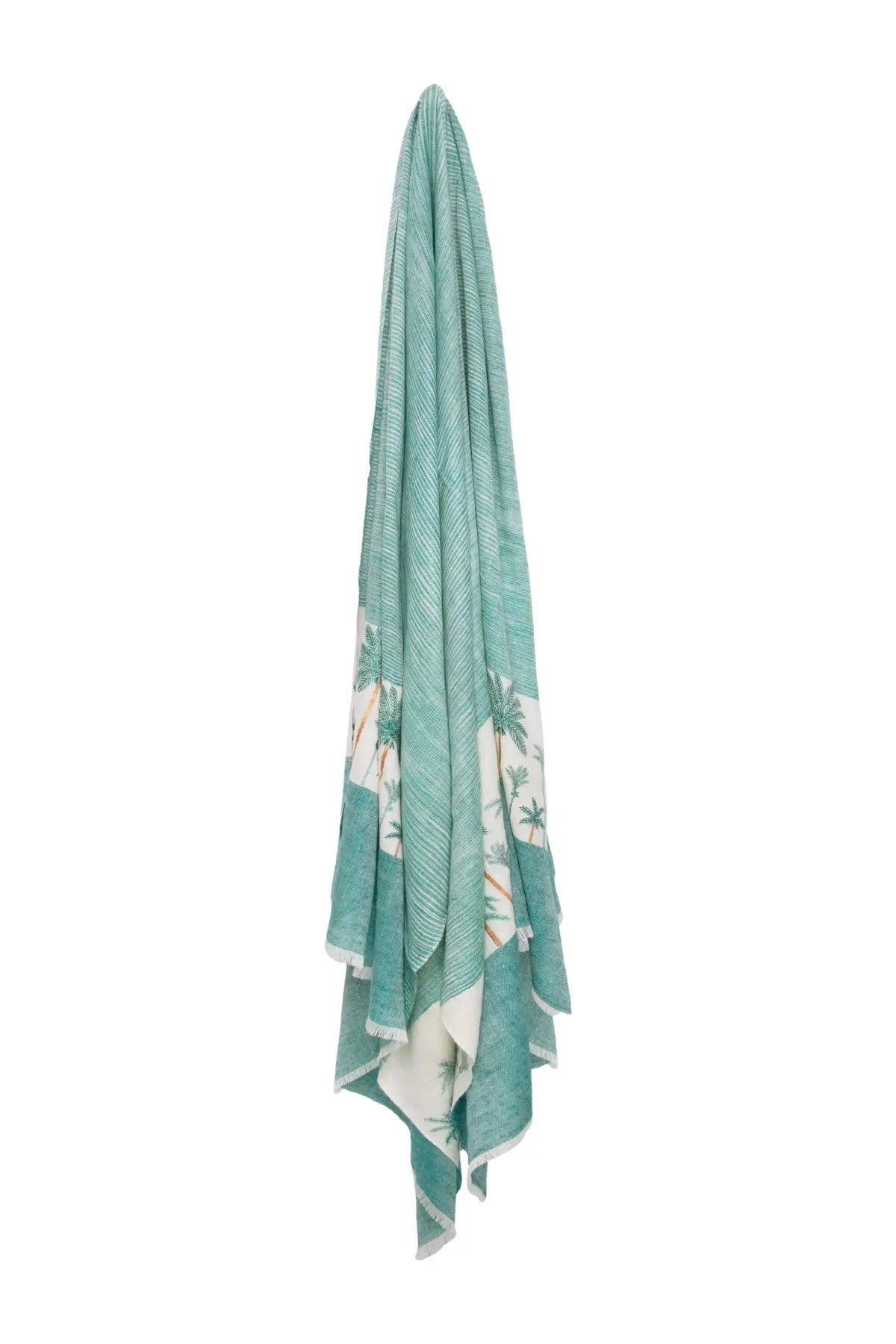 Palm Pashmina Shawl - Green Debonnaire