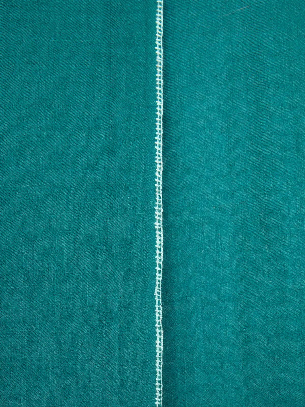Classic Embroidered Edge Cashmere Pashmina Shawl - Teal Debonnaire