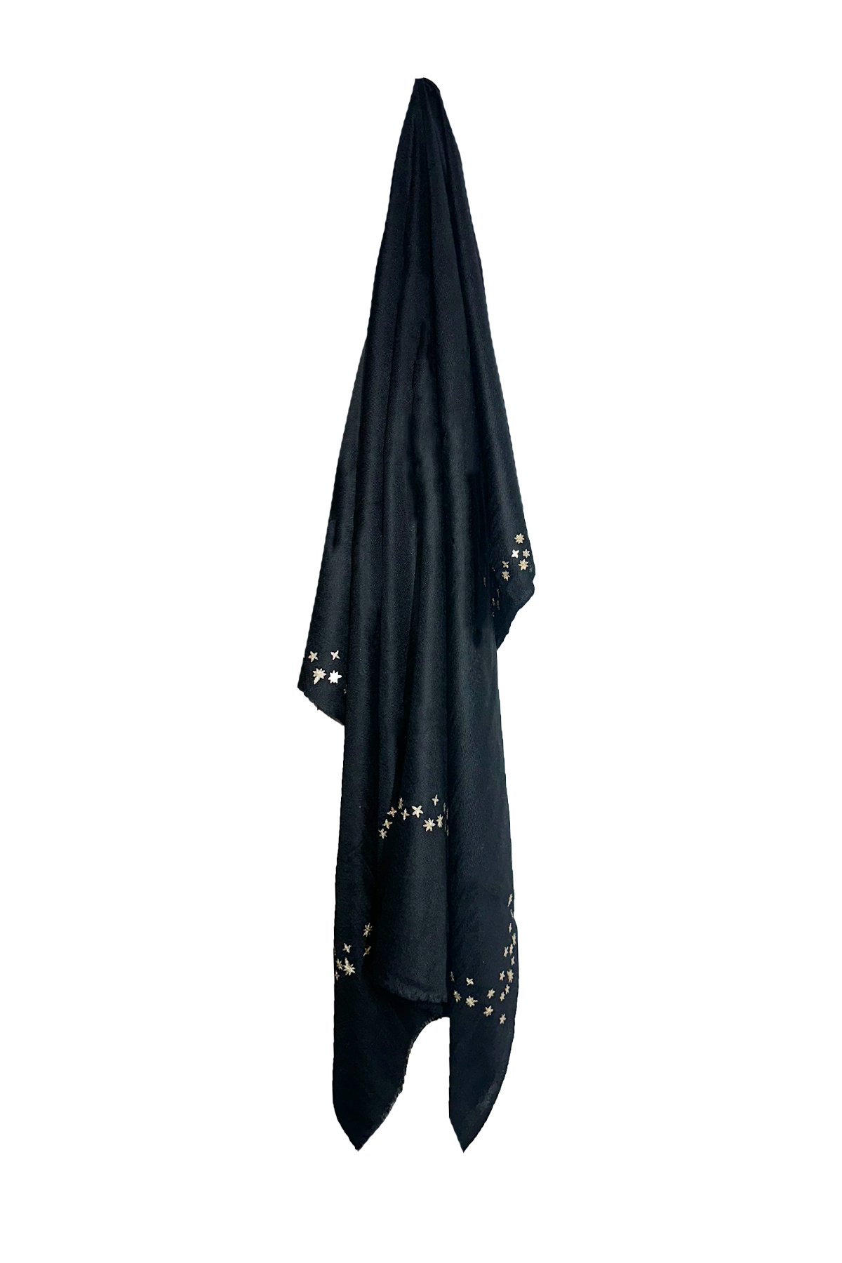 Black & Gold Stars Pashmina