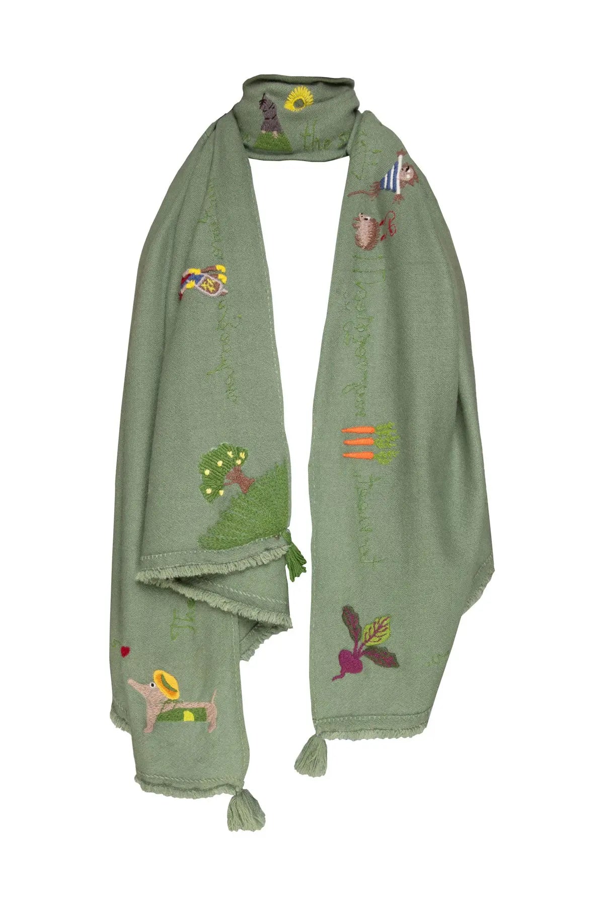 Gardening Shawl - Sage The Holy Goat
