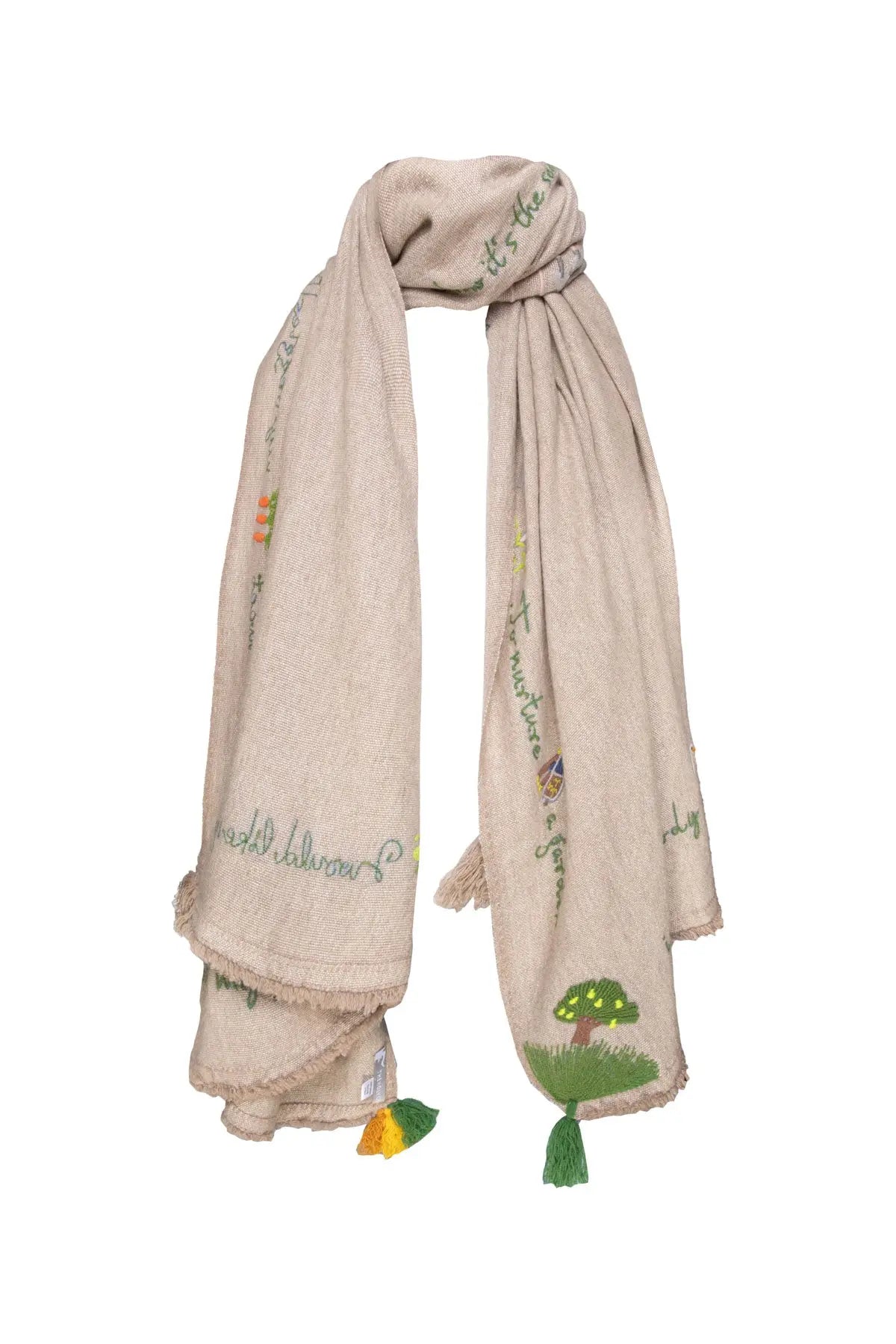 Gardening Shawl - Sand The Holy Goat