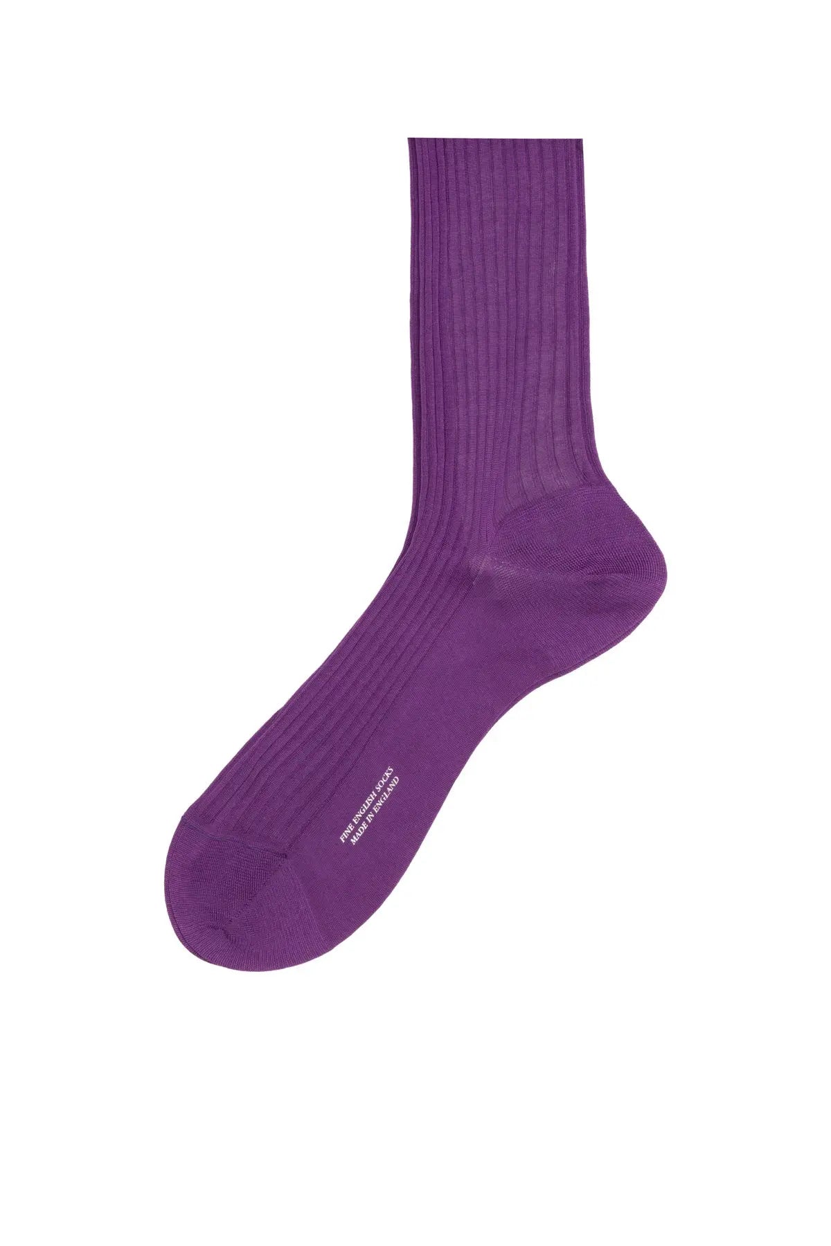 Long Men's Cotton Socks - Purple Debonnaire