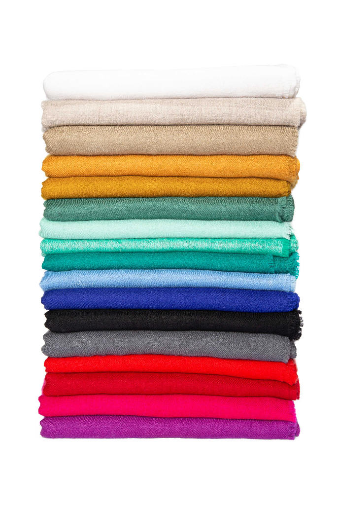 Classic Cashmere Pashmina Shawl - Electric Blue