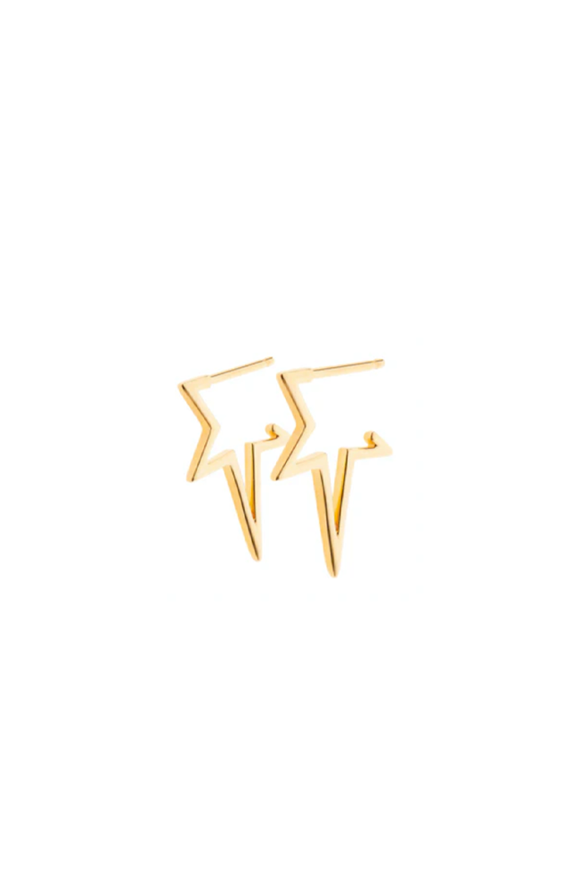 Shooting Star Hoop Earrings