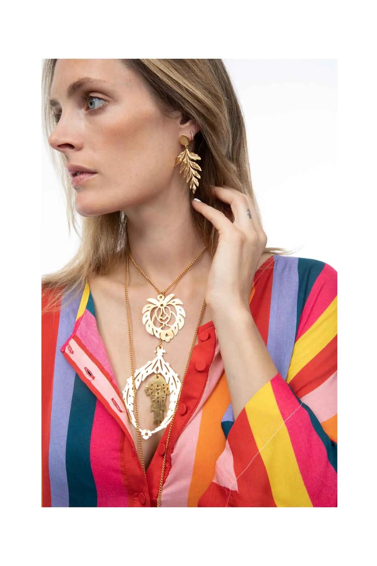 Gold Ottoman Necklace Nada Zeineh