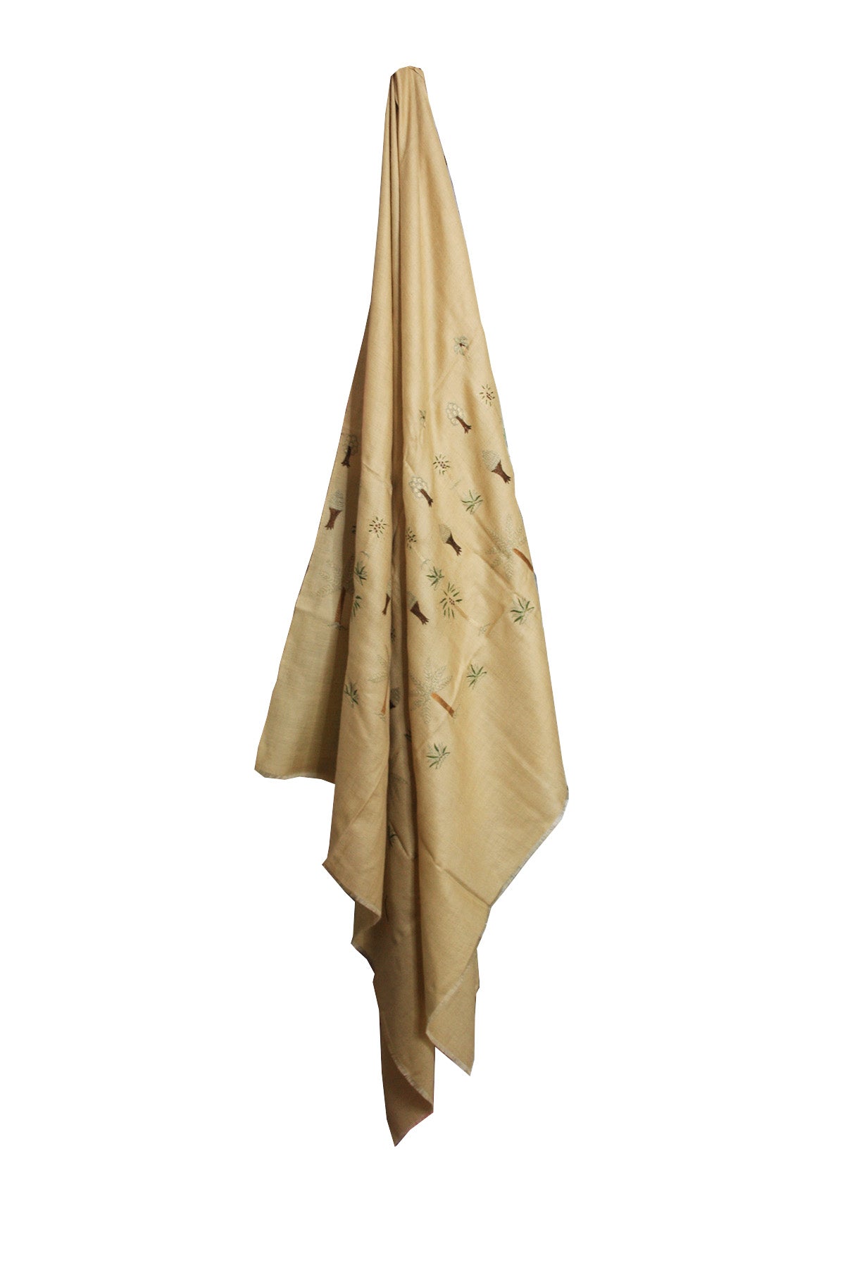 Vintage Palm Pashmina Shawl- Sand