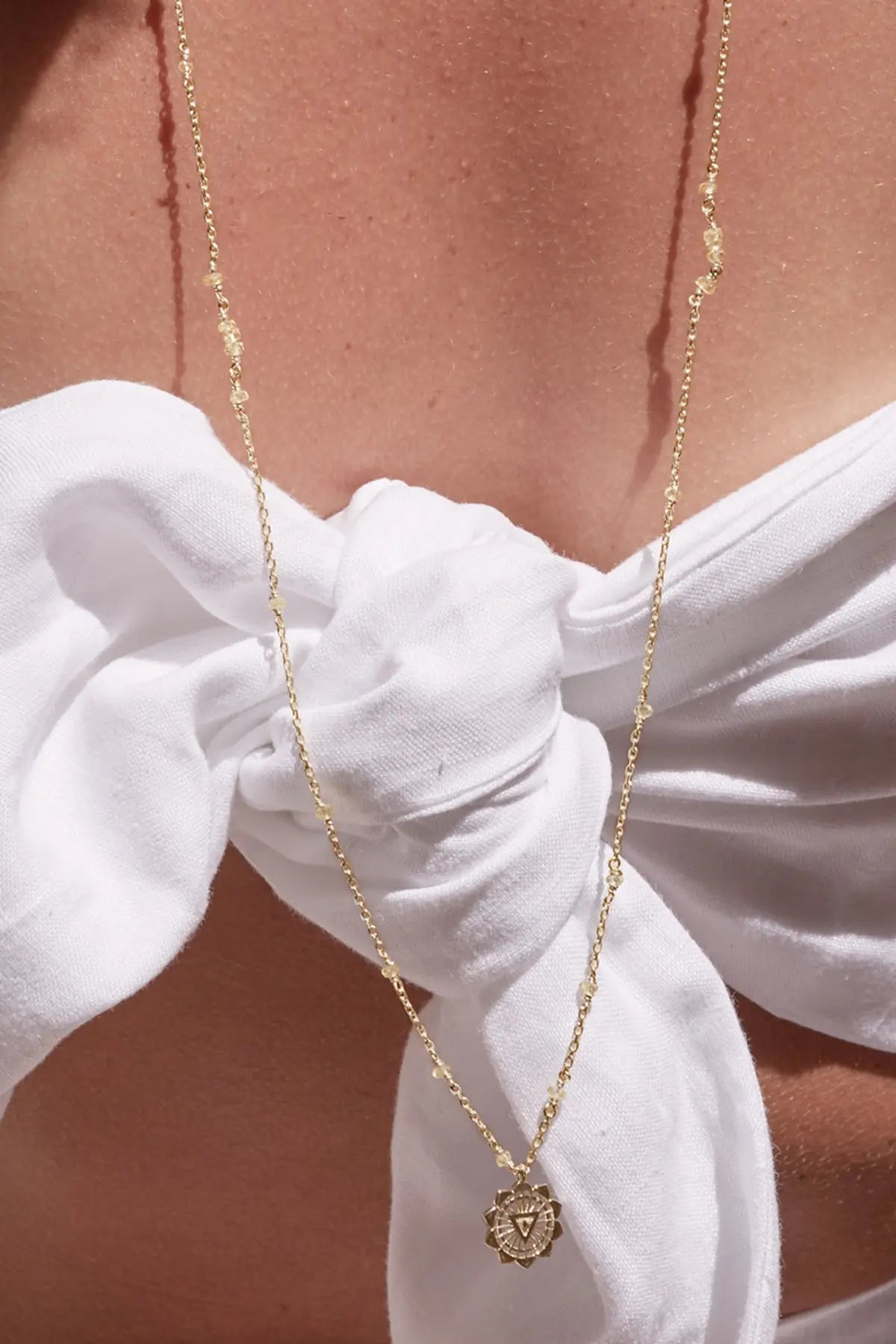 Solar Plexis Mala Necklace Zoe & Morgan
