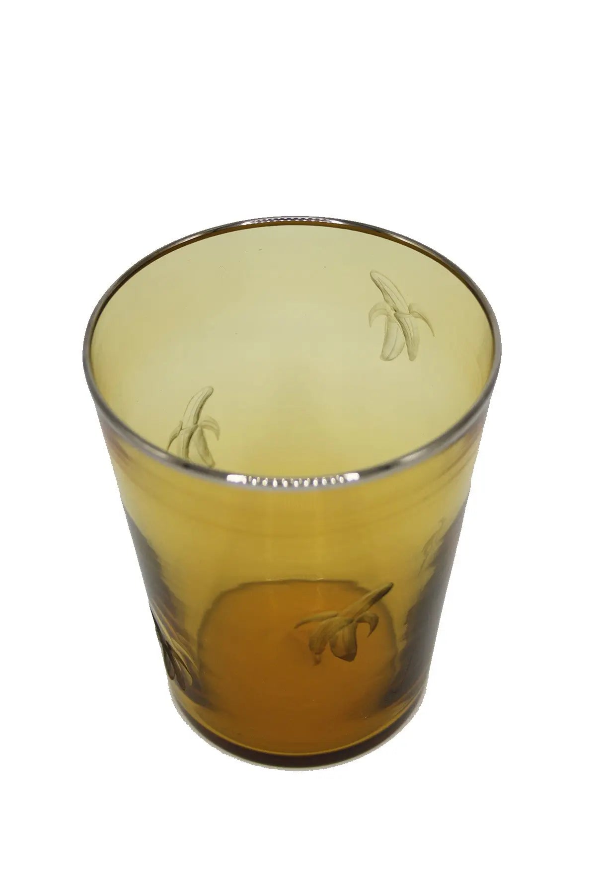 Vaso Glass- Banana Engraving Giberto