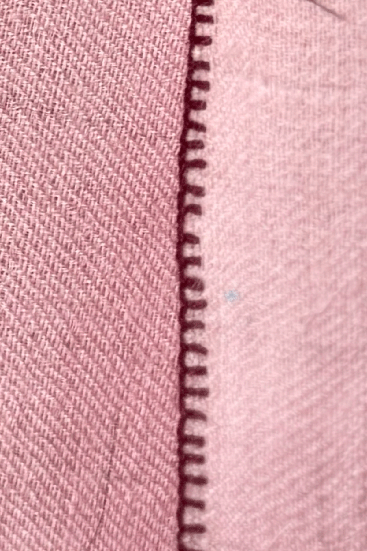 Classic Embroidered Edge Cashmere Pashmina Shawl - Dusty Pink